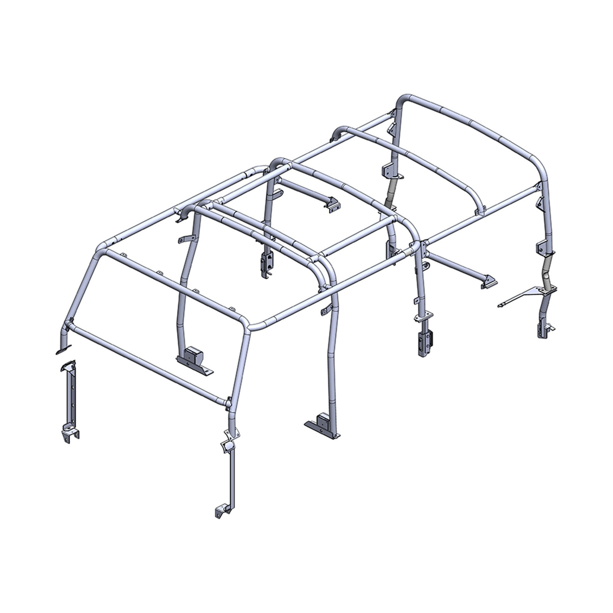 Roll Cage by Safety Devices for 110 to 2016 10 Point Mount with Forward Facing Seats - RBL3087SSSFWD