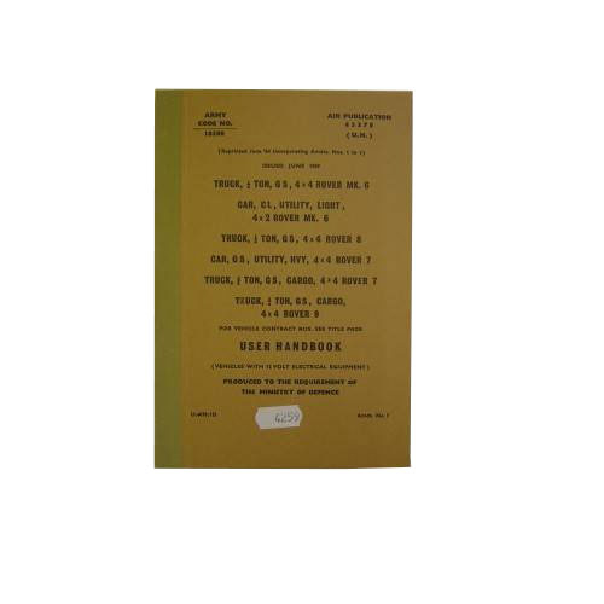 4259 - User Handbook Originall Military 12 Volt Series 2/2A