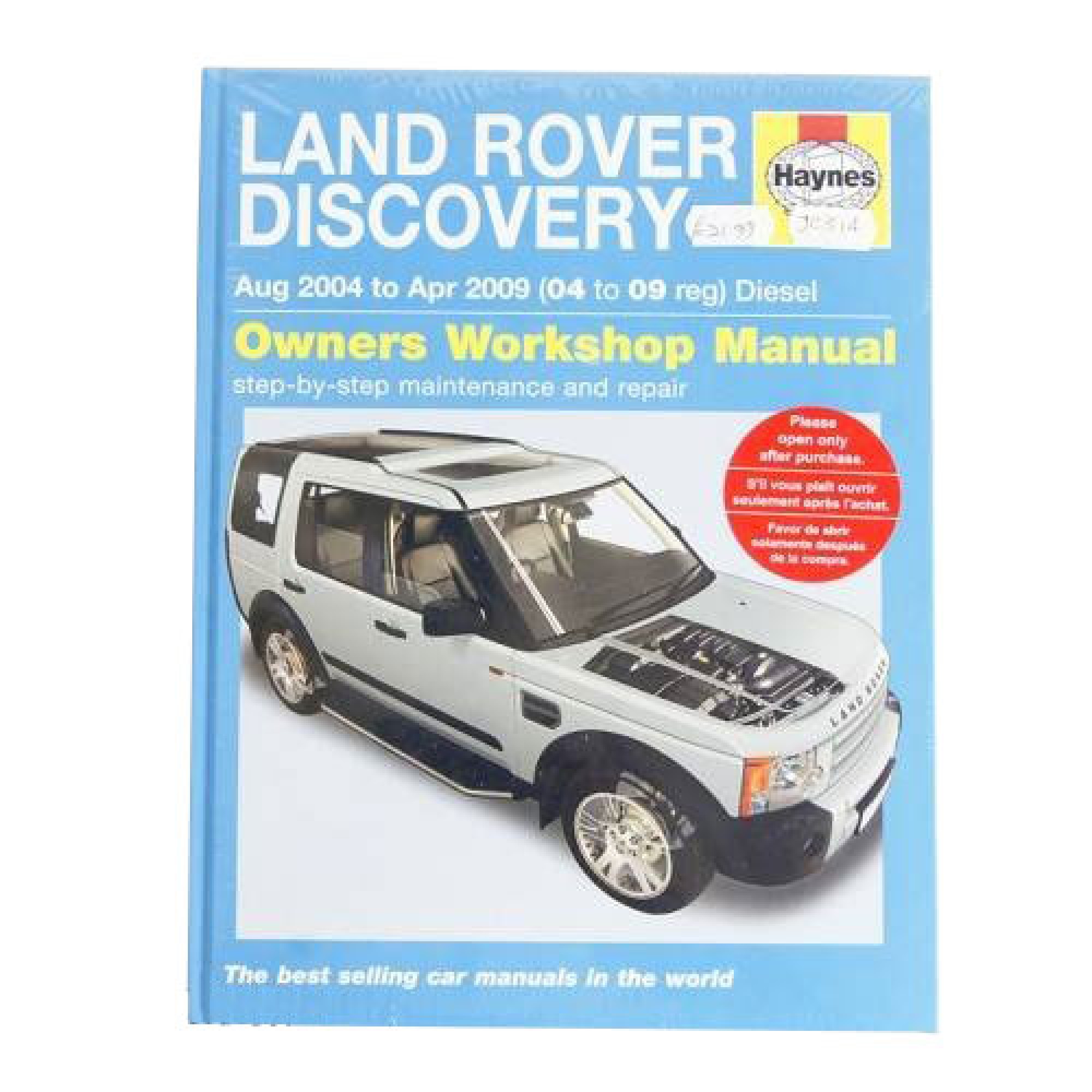 Haynes Land Rover Discovery 3 Owners Workshop Manual Aug 2004 to April 2009 Diesel