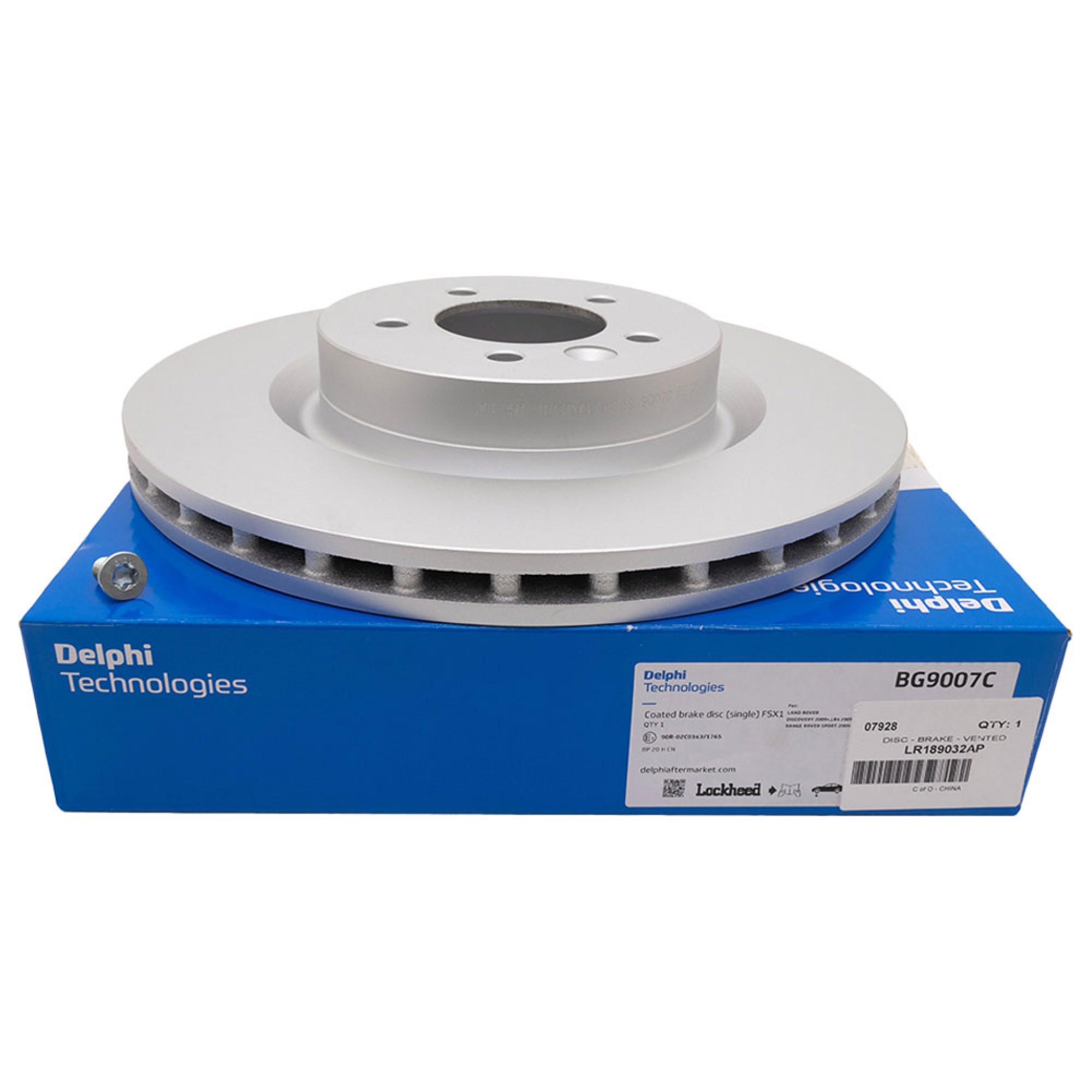 LR189032AP - Delphi Front Brake Disc Vented