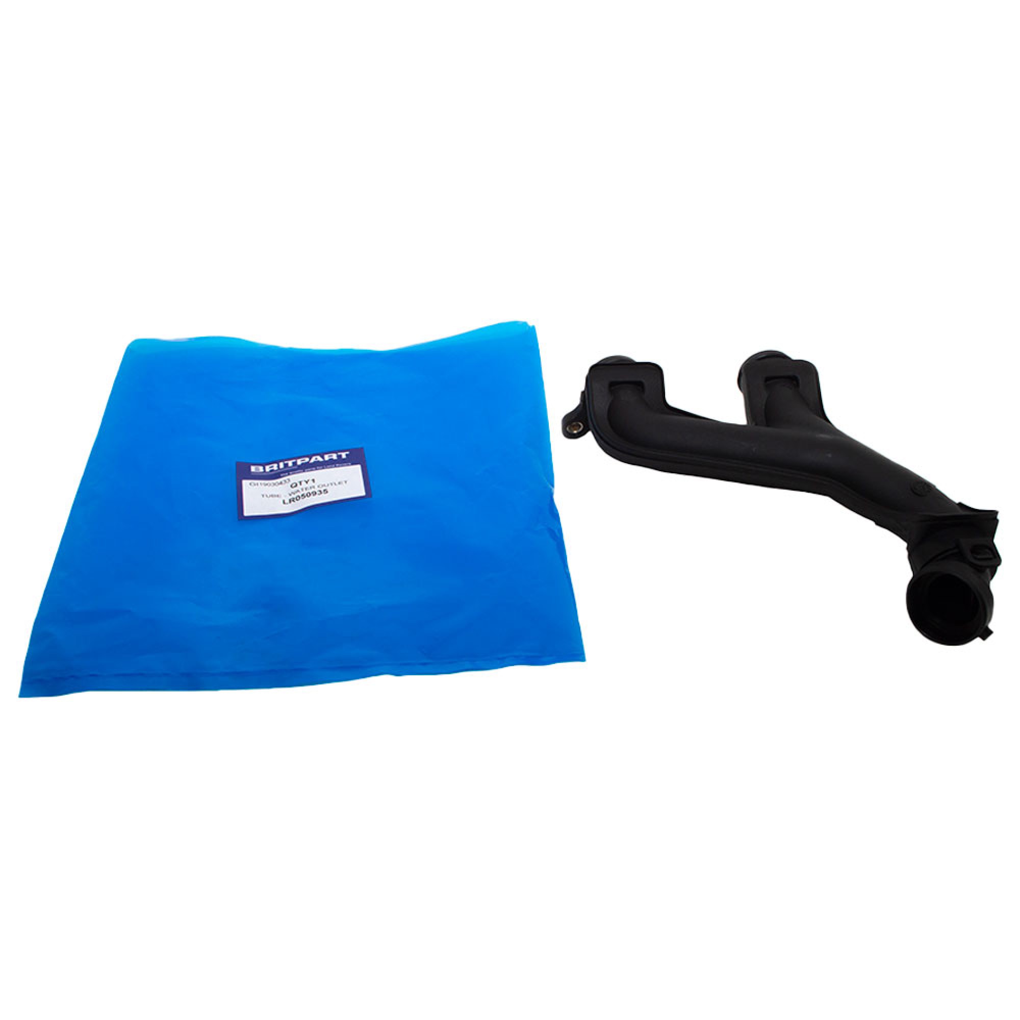 LR050935 - Water Outlet Tube 3.0 Litre Petrol and 5.0L Petrol