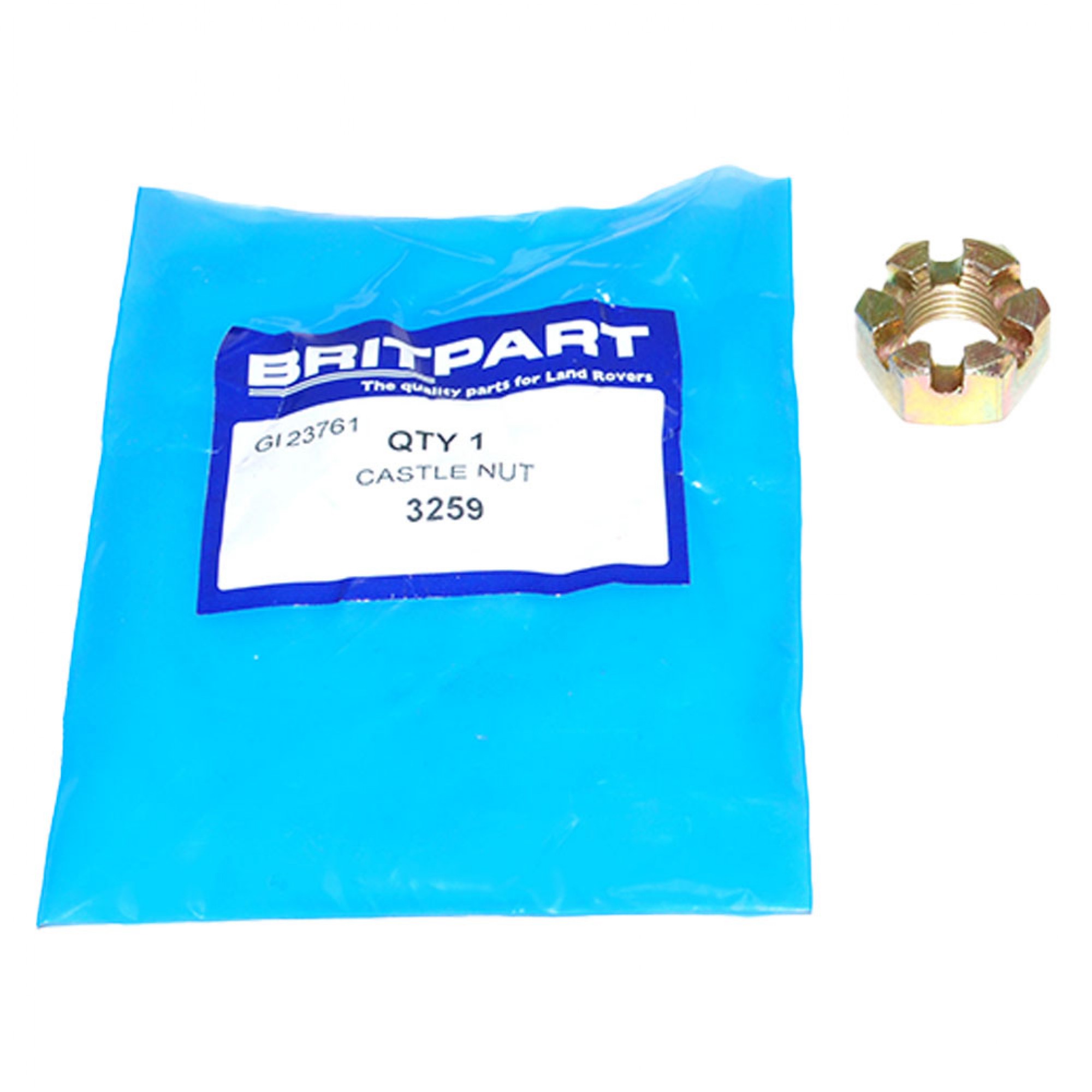 3259 - Slotted Nut Layshaft Halfshaft Output Shaft and Diff Pinion