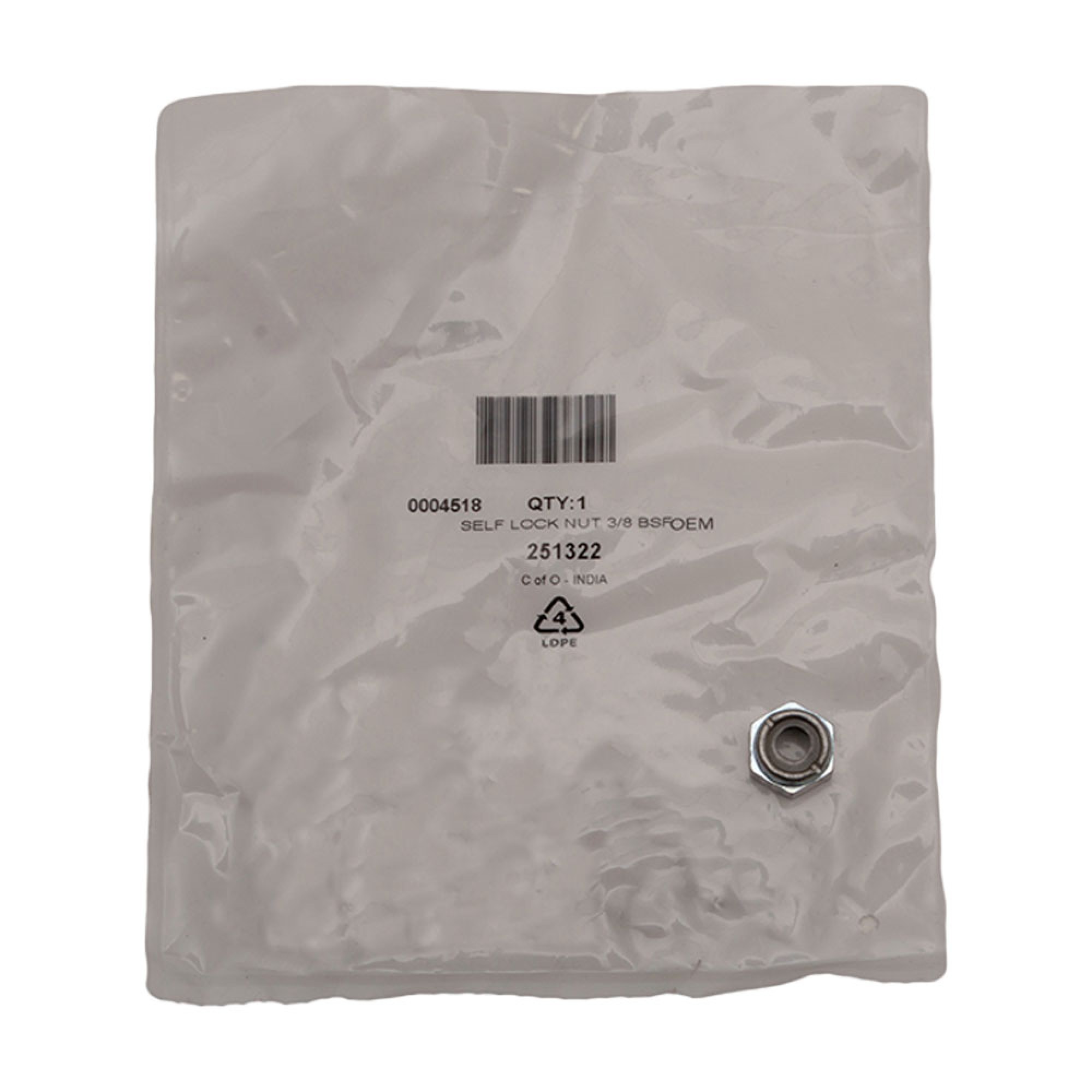 Nyloc Self Lock Nut 3/8 Bsf