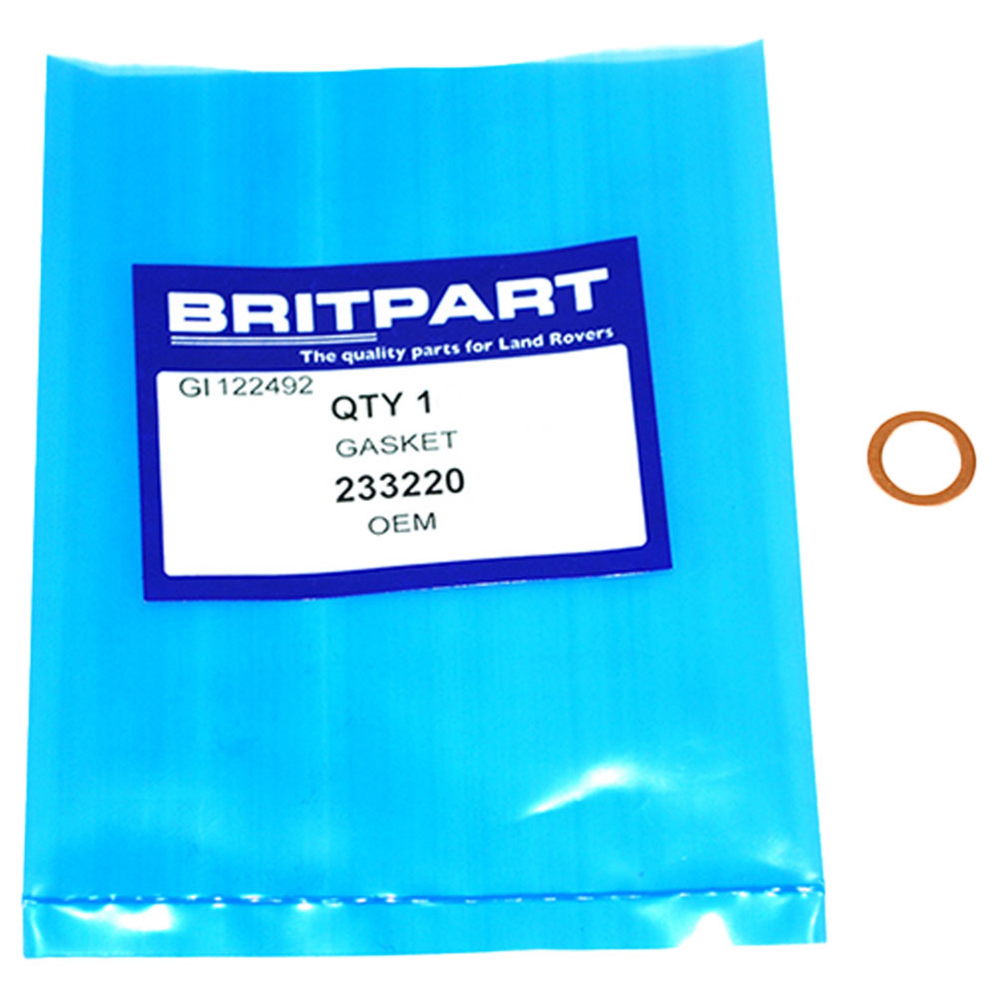 233220 - Seal Washer Brake Hose 1954-84 and Clutch Pipe to Master Cylinder Series 3 101 Forward Control and 90/110