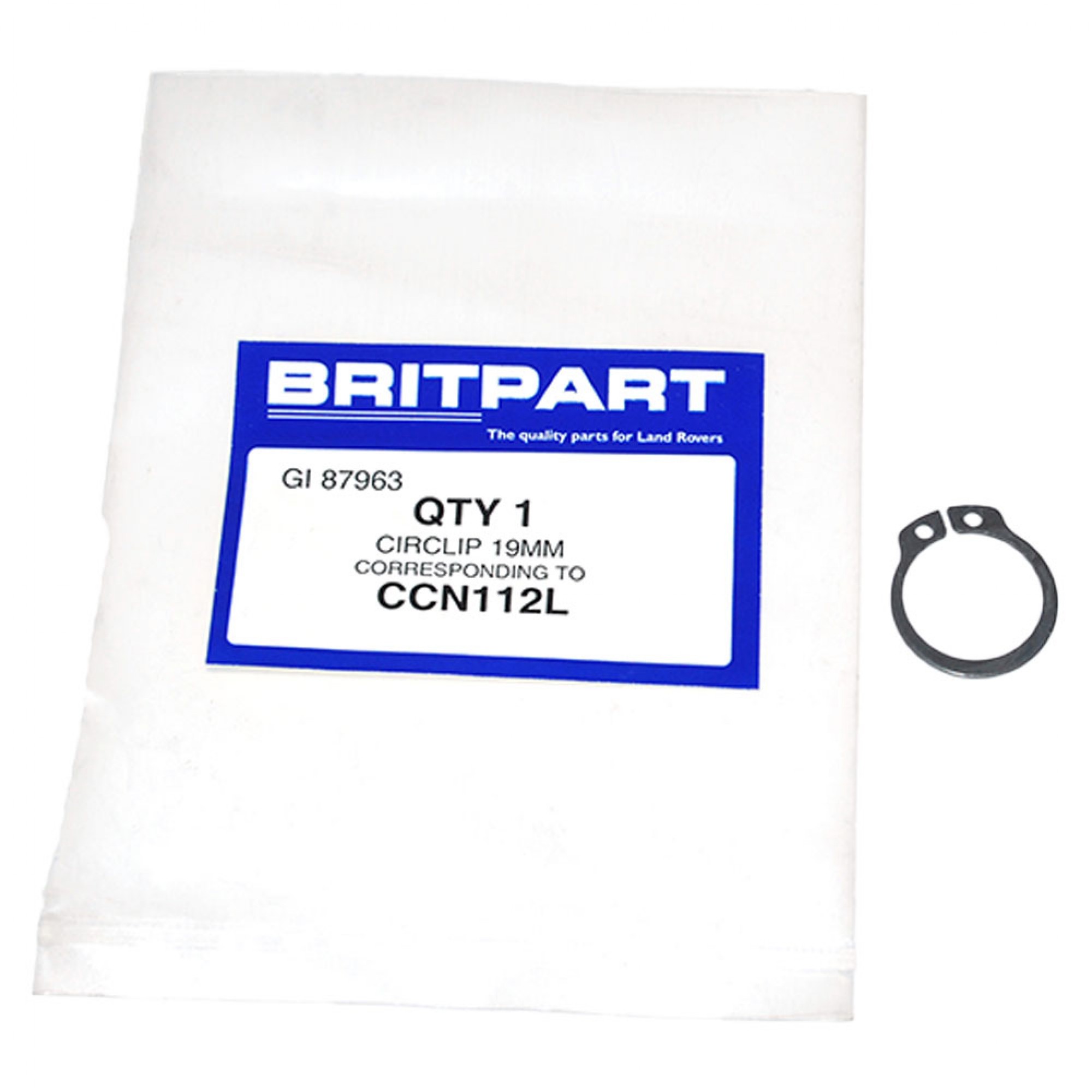 CCN112L - Circlip Clutch and Brake Shaft 1954-58 & Other Applications 3