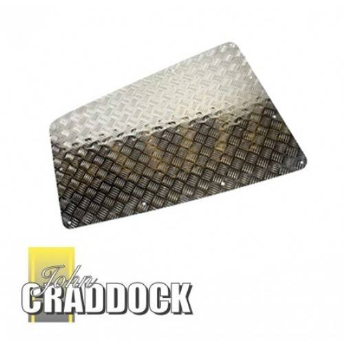 Natural M12 Bonnet Protector 2mm Chequer Plate 