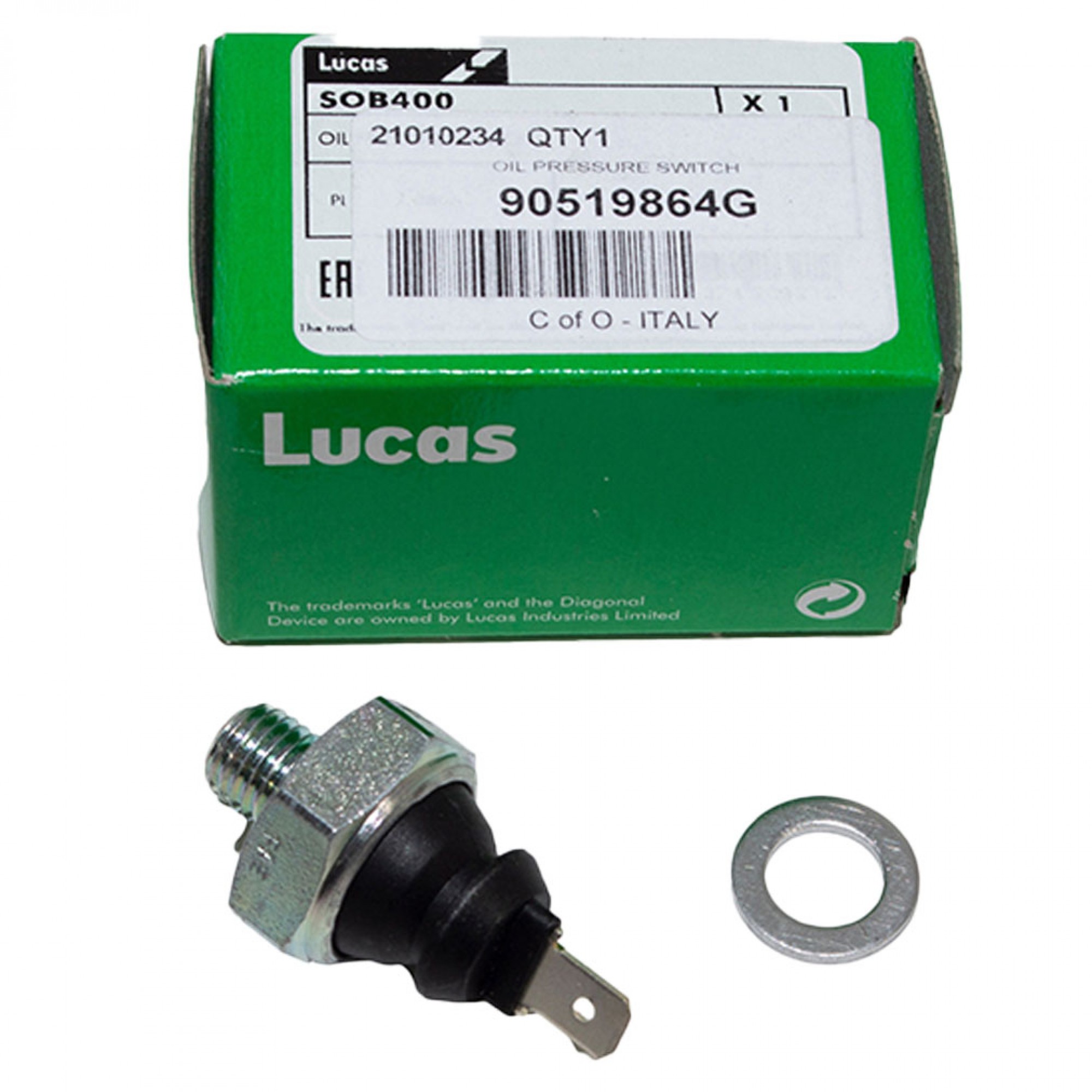 90519864G - Lucas Land Rover Oil Pressure Switch All 4 and 6 Cylinder to 1984