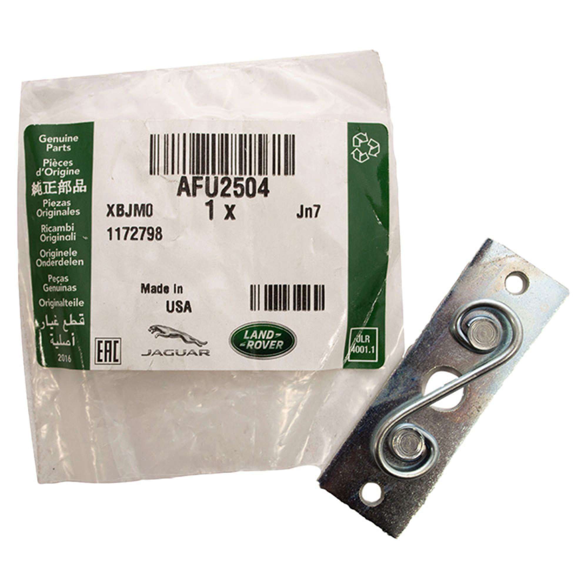 AFU2504LR - Plate At Base Of Front Hood Stick