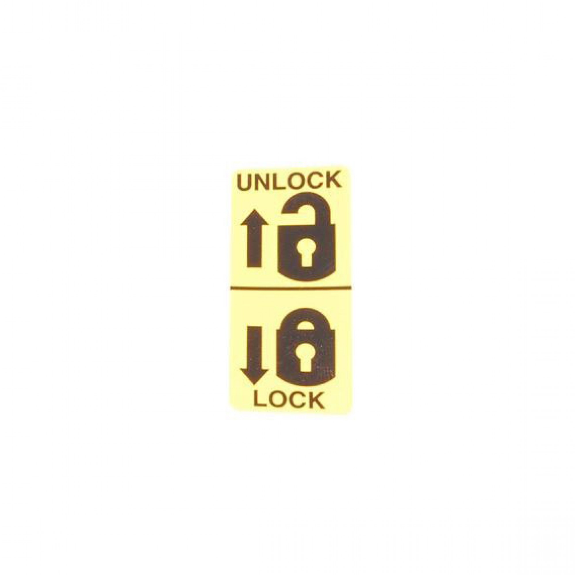 BAD100300 - Genuine Decal Child Safety Lock Rear Door
