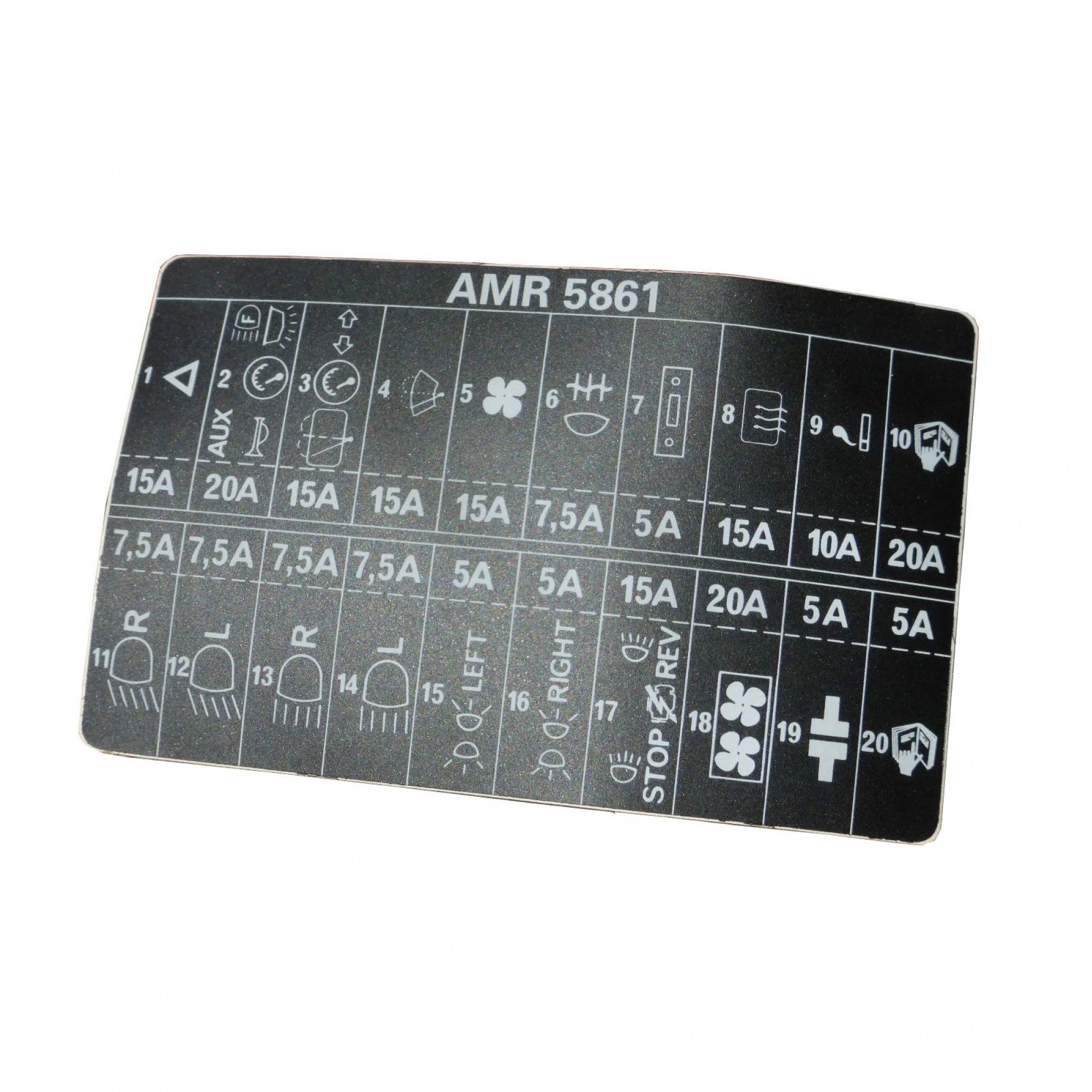AMR5861 - Genuine Fuse Label Decal VA104806 to WA159086