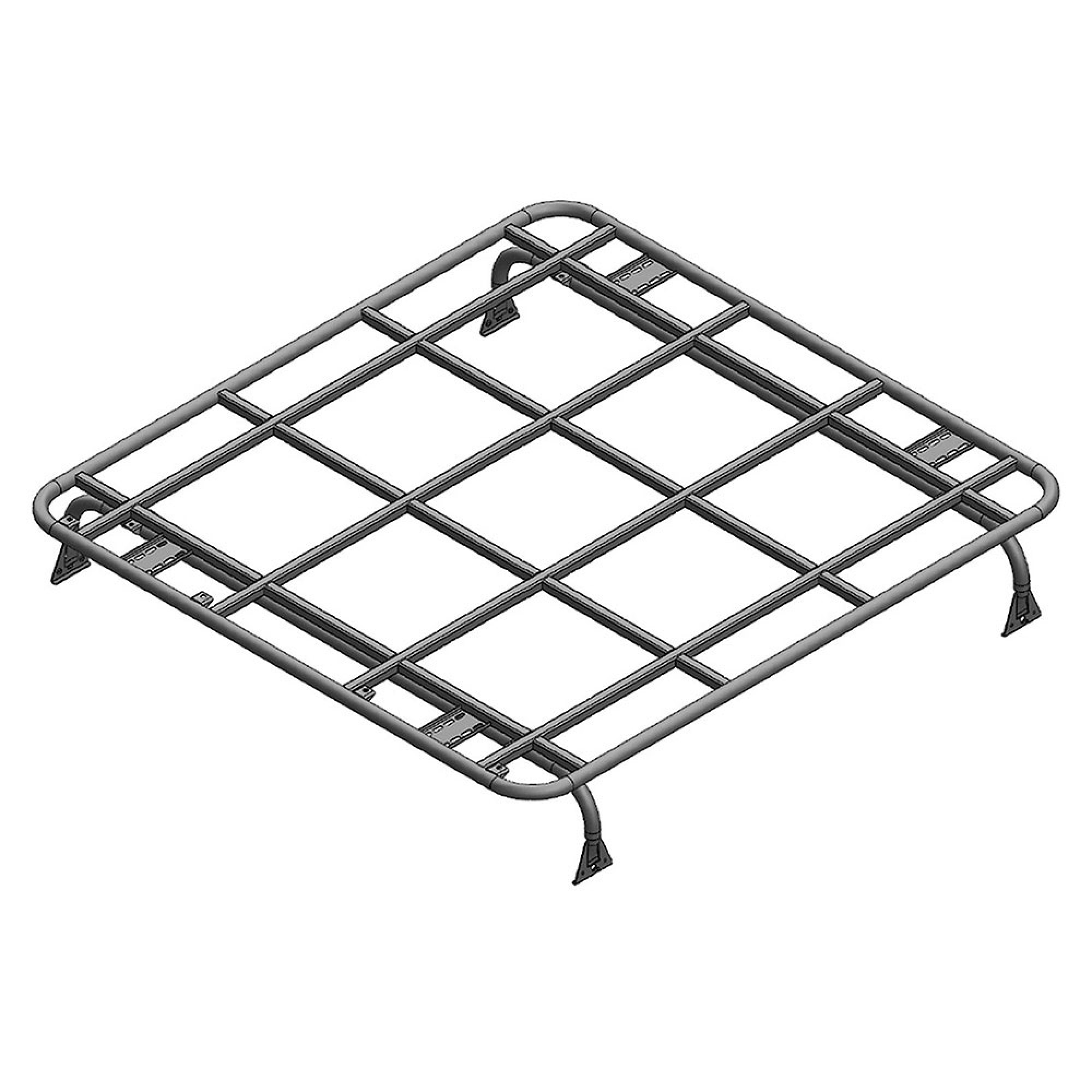 DA3812 - Roof Rack 1.6 x 1.4 No Rail Gutter Mount Defender 1987-2016
