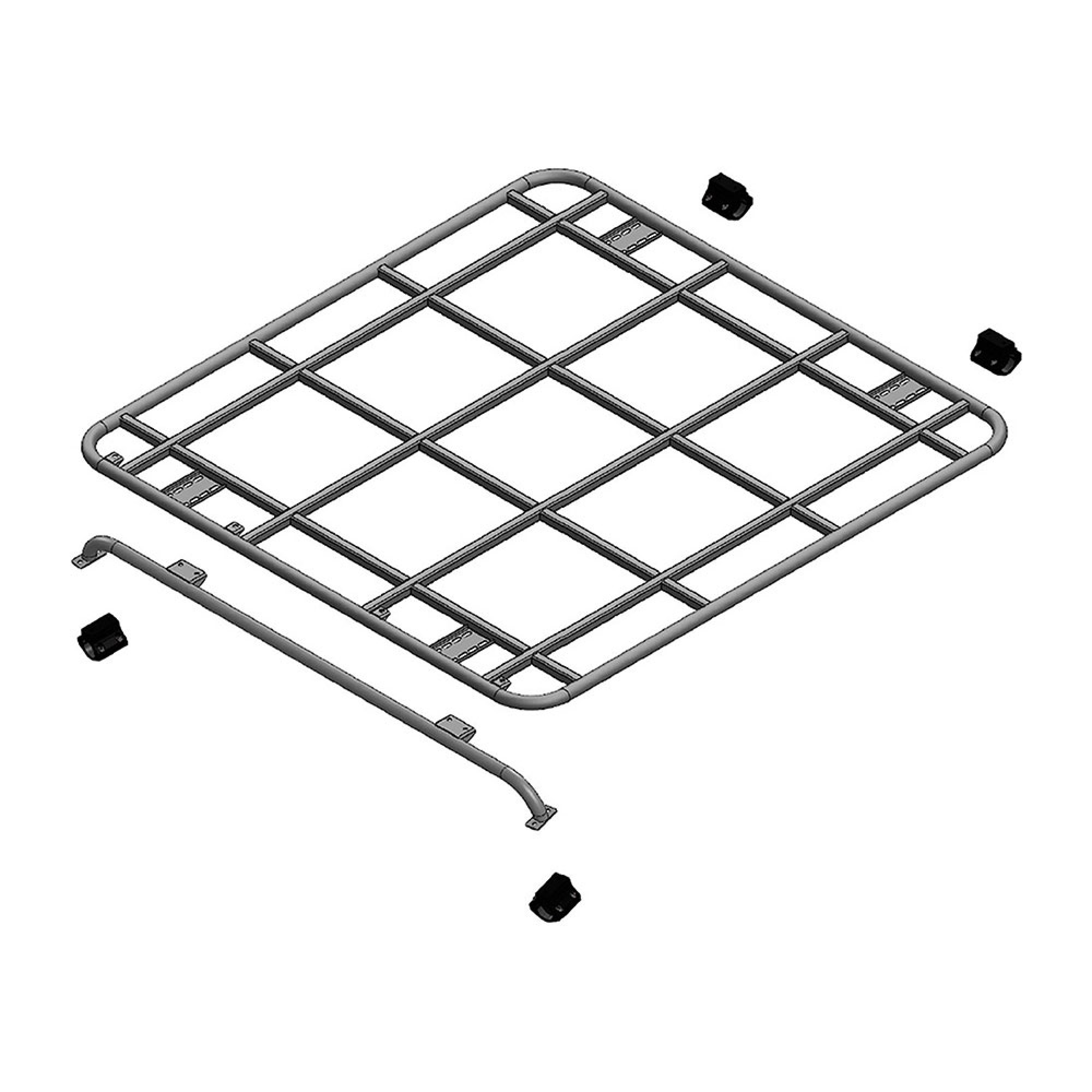 DA3813 - Roof Rack 1.6 x 1.4 No Rail Cage Mount 1987 to 2016