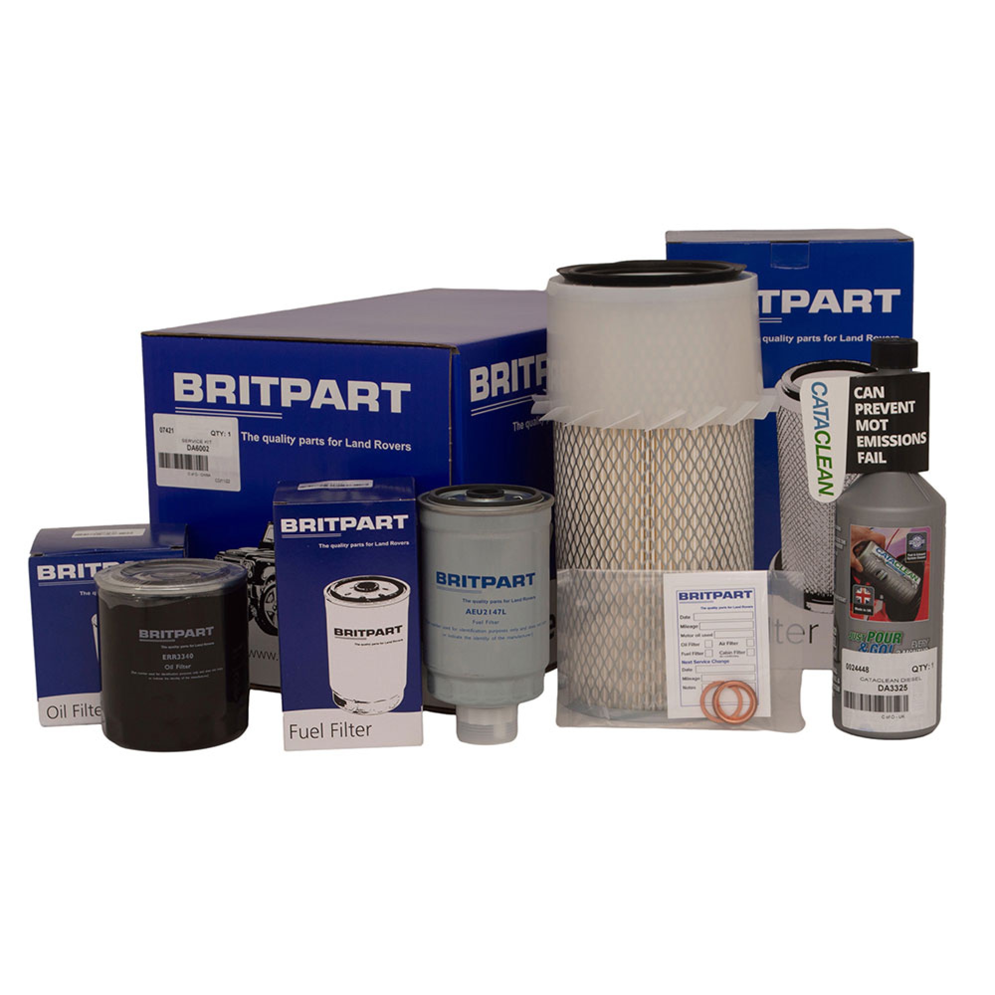 DA6002CAT - Britpart Defender 200 TDI Service Kit Inc Cataclean