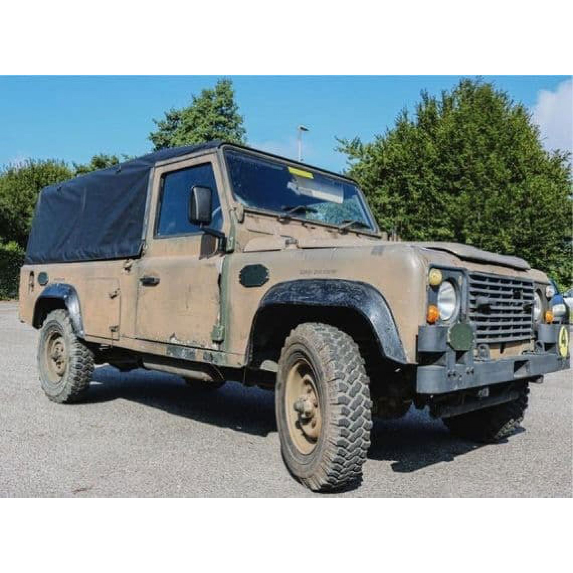 EXT211-19 - Full Black Pvc Hood for Defender 110