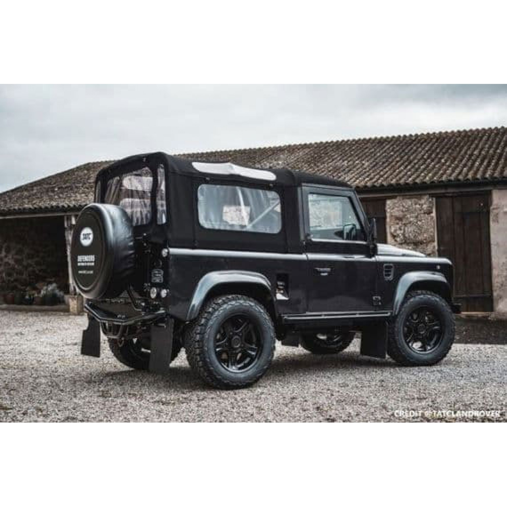 EXT249-1-XSBLACK - 90" Xs Black Hood No Alpine with Quarter Windows Stayfast