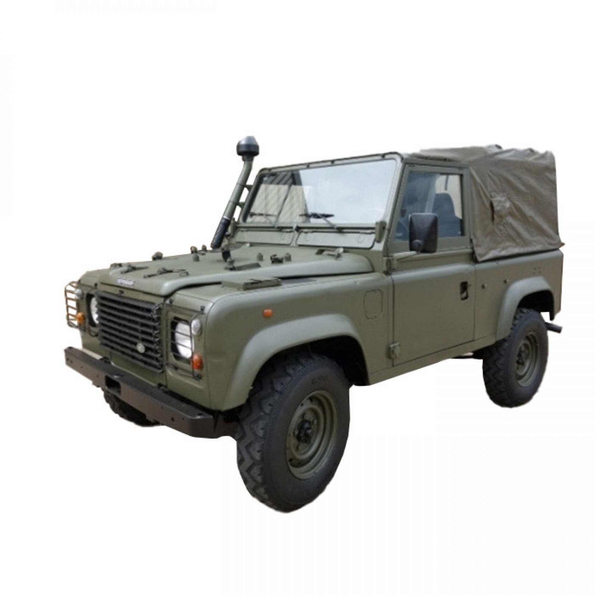 EXT295-G - 90 Wolf Hood Military Olive Green Pvc