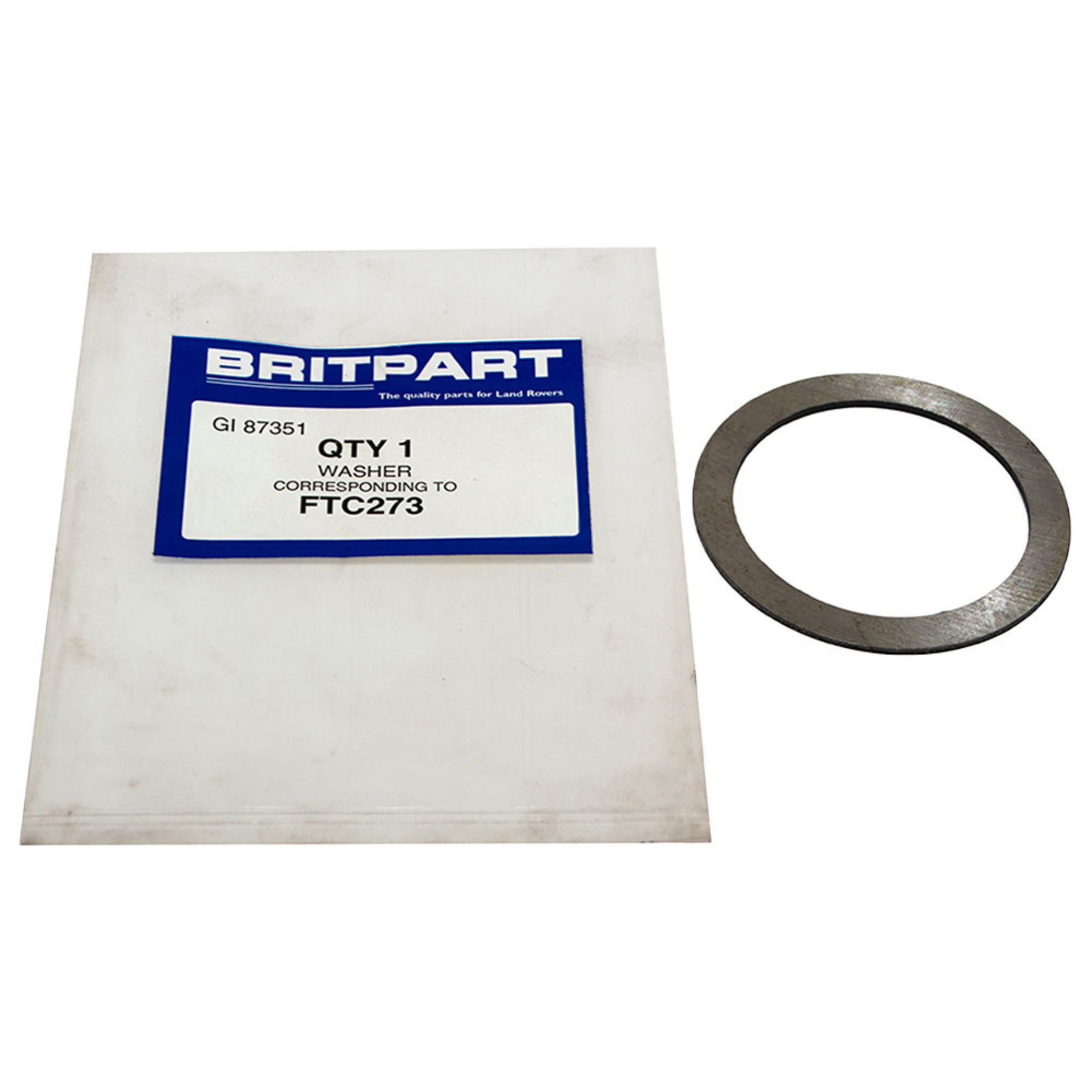 FTC273 - Shim for Layshaft 1.69mm from Suffix F. LT77