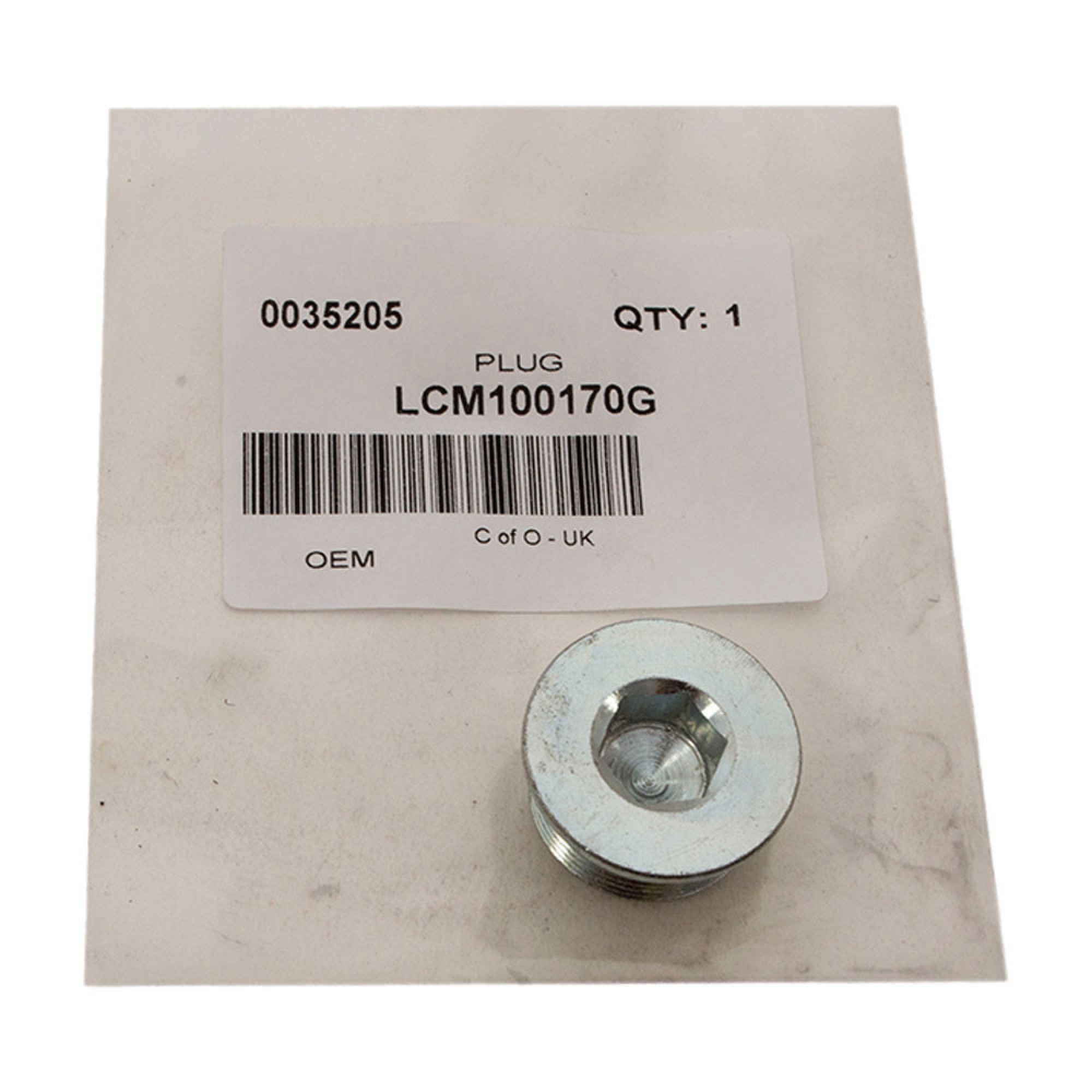 LCM100170G - OEM Cylinder Head Plug