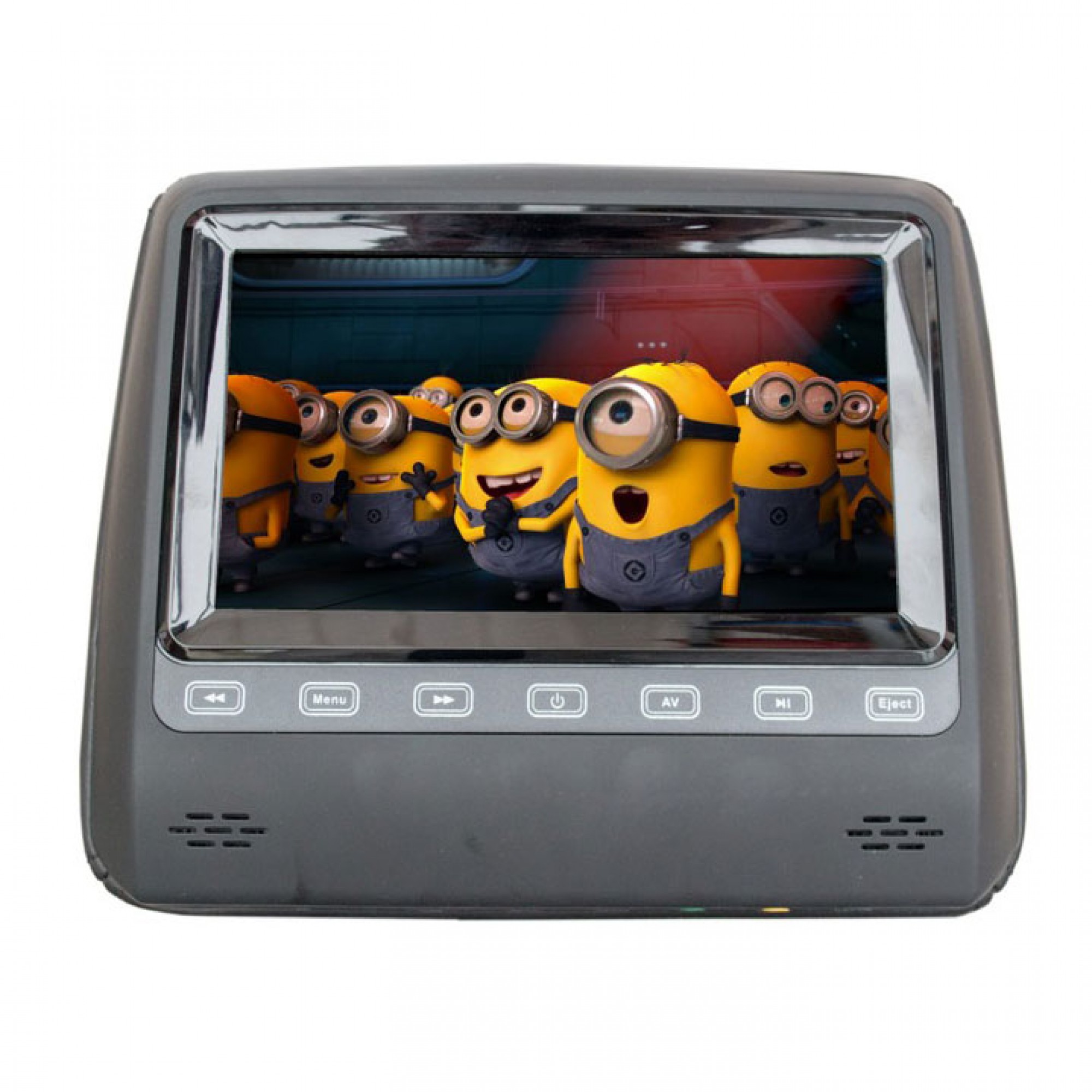 MMX7HD2BL - 7" Headrest/Dvd Black X2 (2X Dual Channel Headphones Inc)