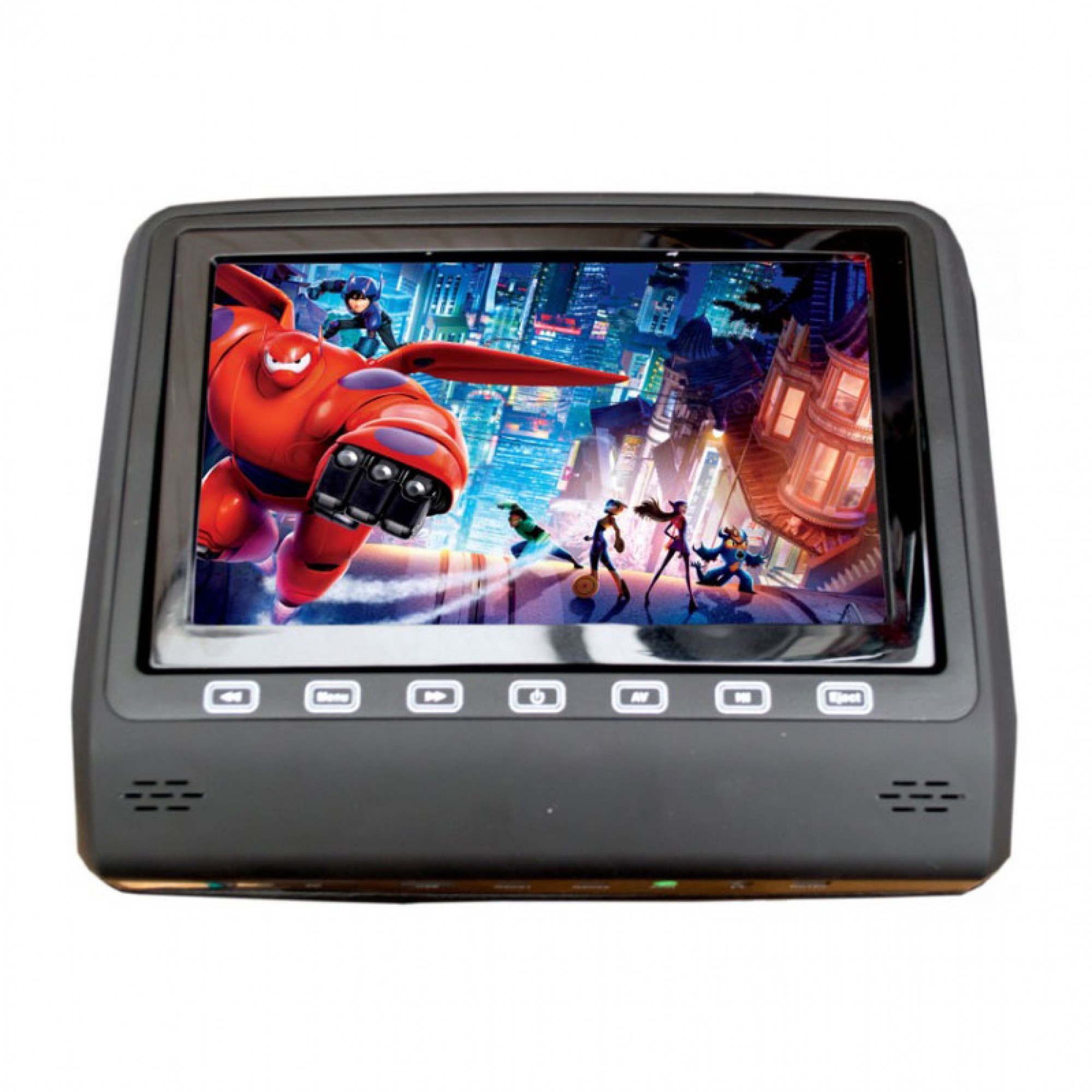 MMX8HDGR - 8" Headrest/Dvd Grey X2 (X2 Dual Channel Headphones Inc)