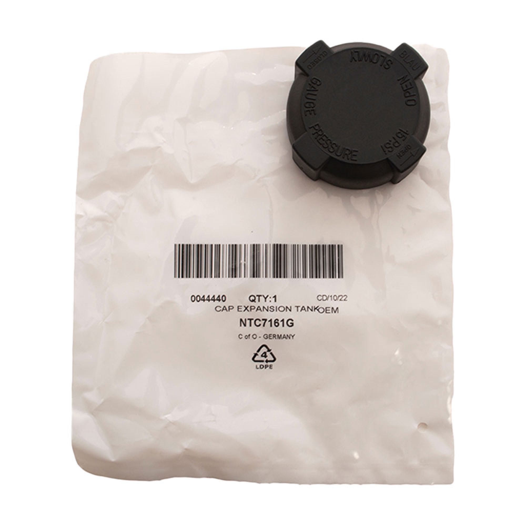 NTC7161G - OEM Cap Expansion Tank 90/110 200/300 TDI Discovery TDI MPI
