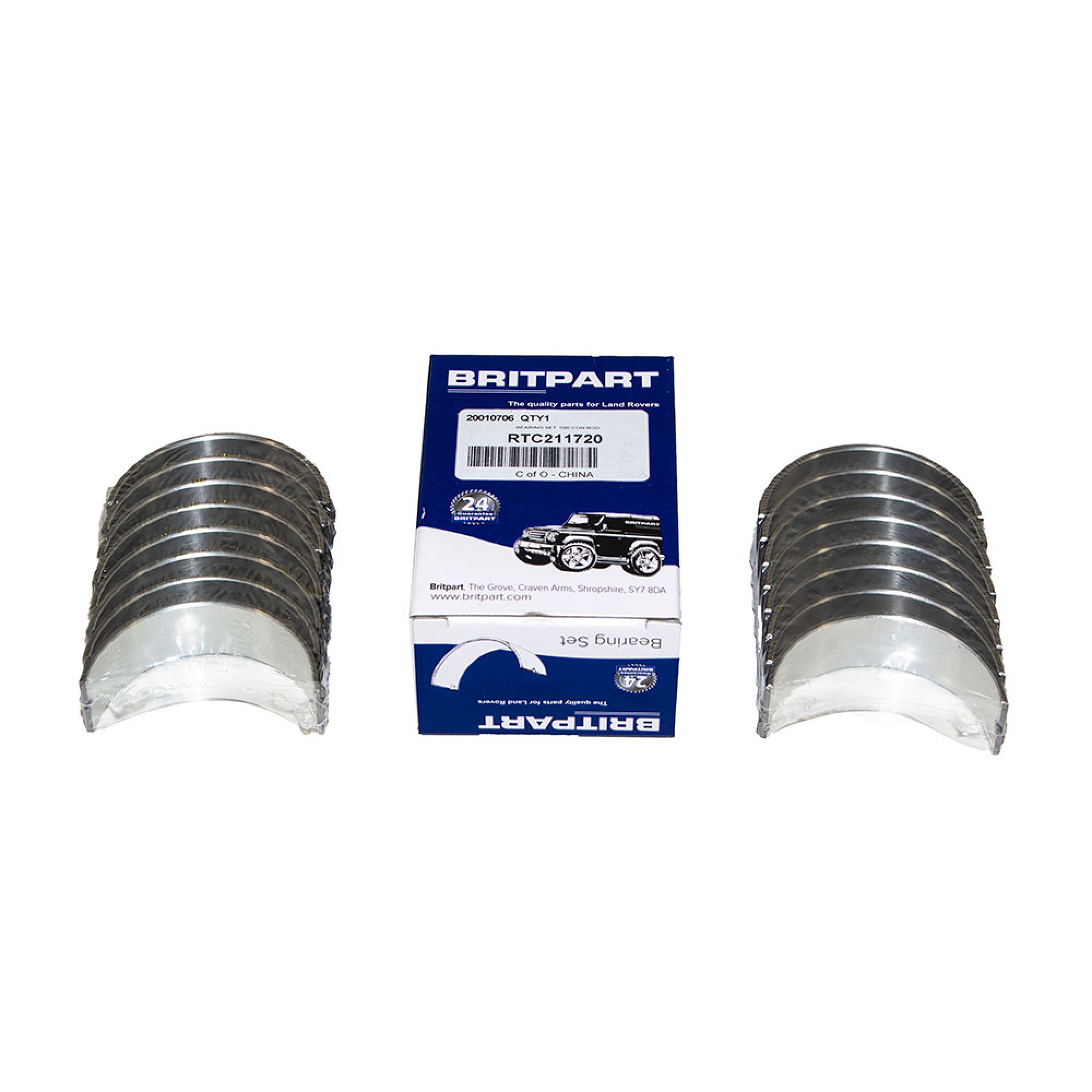 RTC211720 - Con Rod Bearing Set V8 020 Inch . Oversize