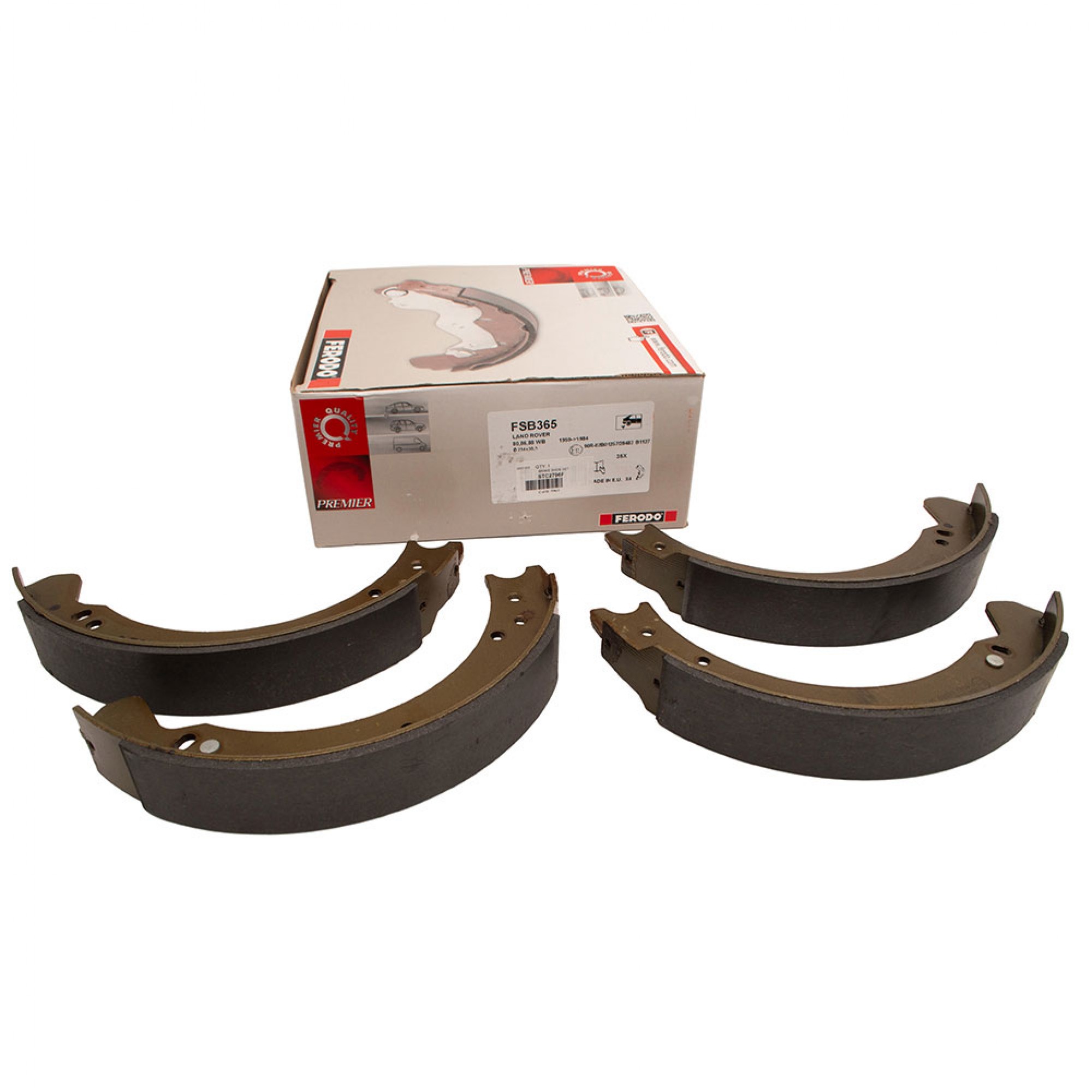 STC2796F - Ferodo Brake Shoes SWB Front 1948>JUNE1980 Rear 1948>94
