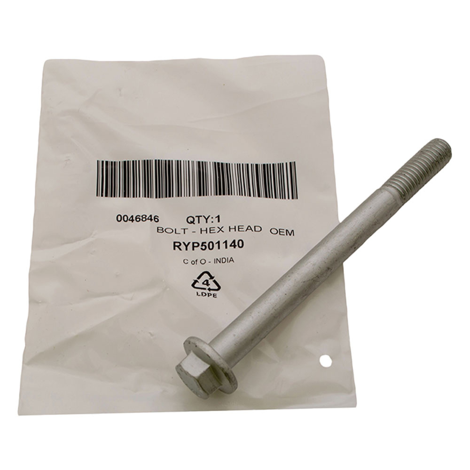 RYP501140 - Bolt Hex Head M10 x 110 Various Applications