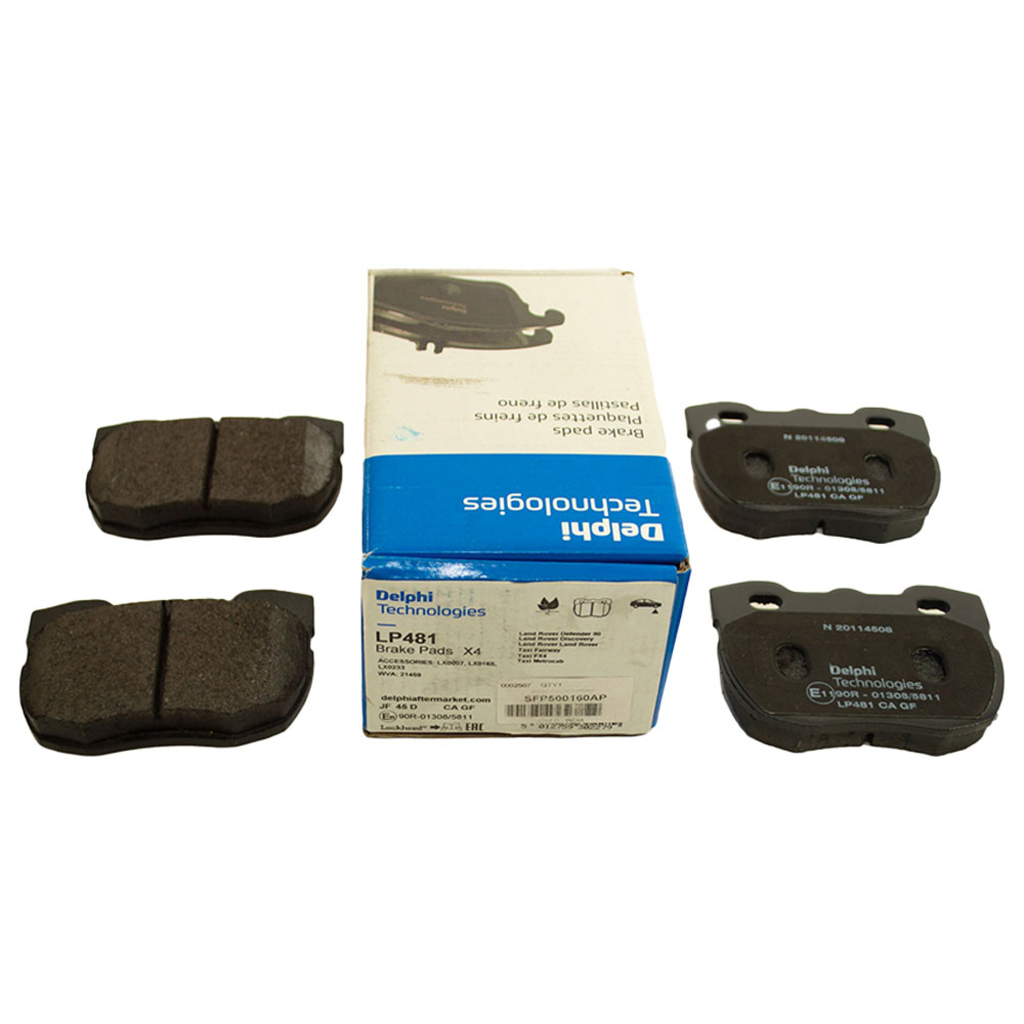 SFP500160AP - Delphi Brake Pad Set Front
