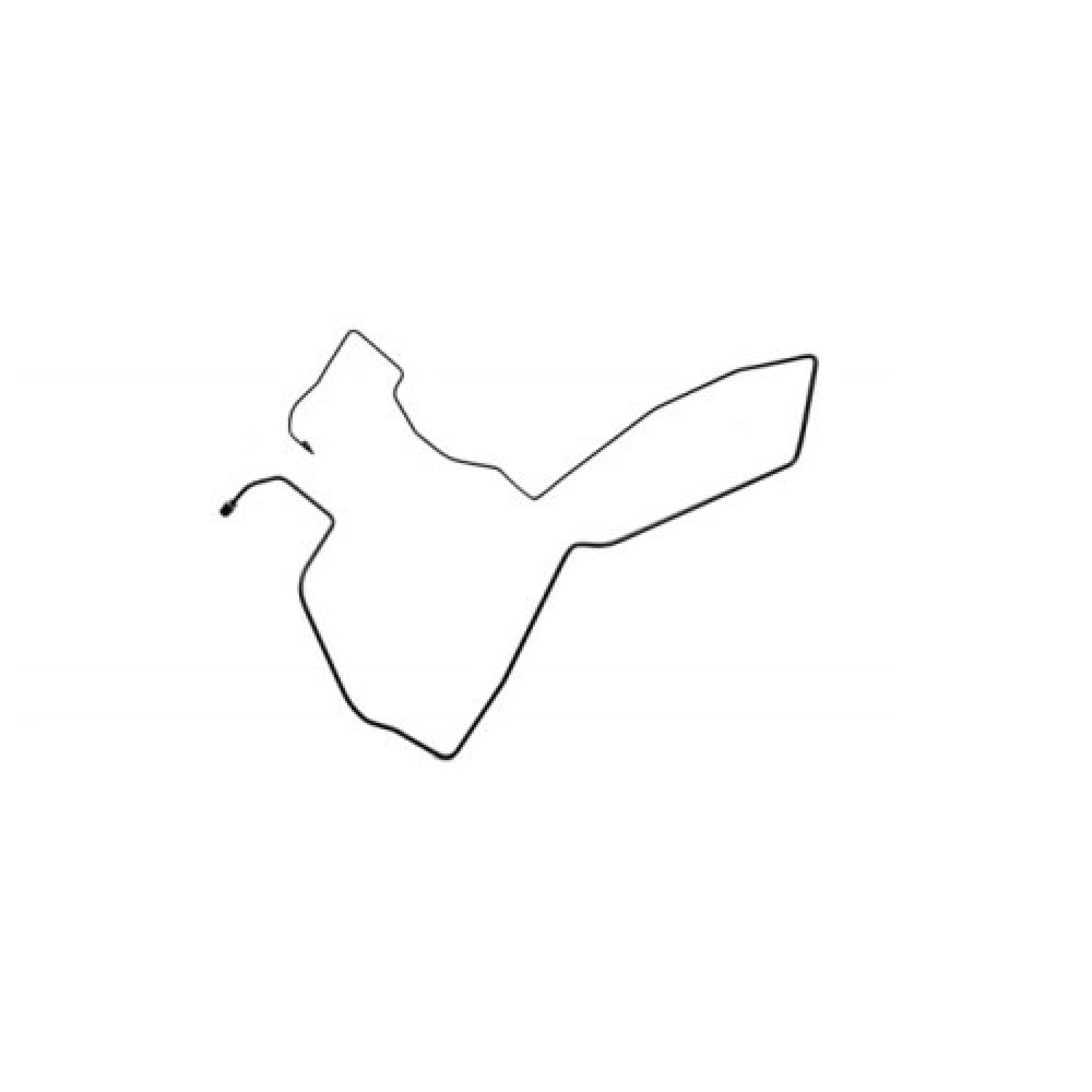 SGB000981 - Genuine Brake Pipe Front LH Master Cylinder to Hose from Vin 4A638618 to 2007.