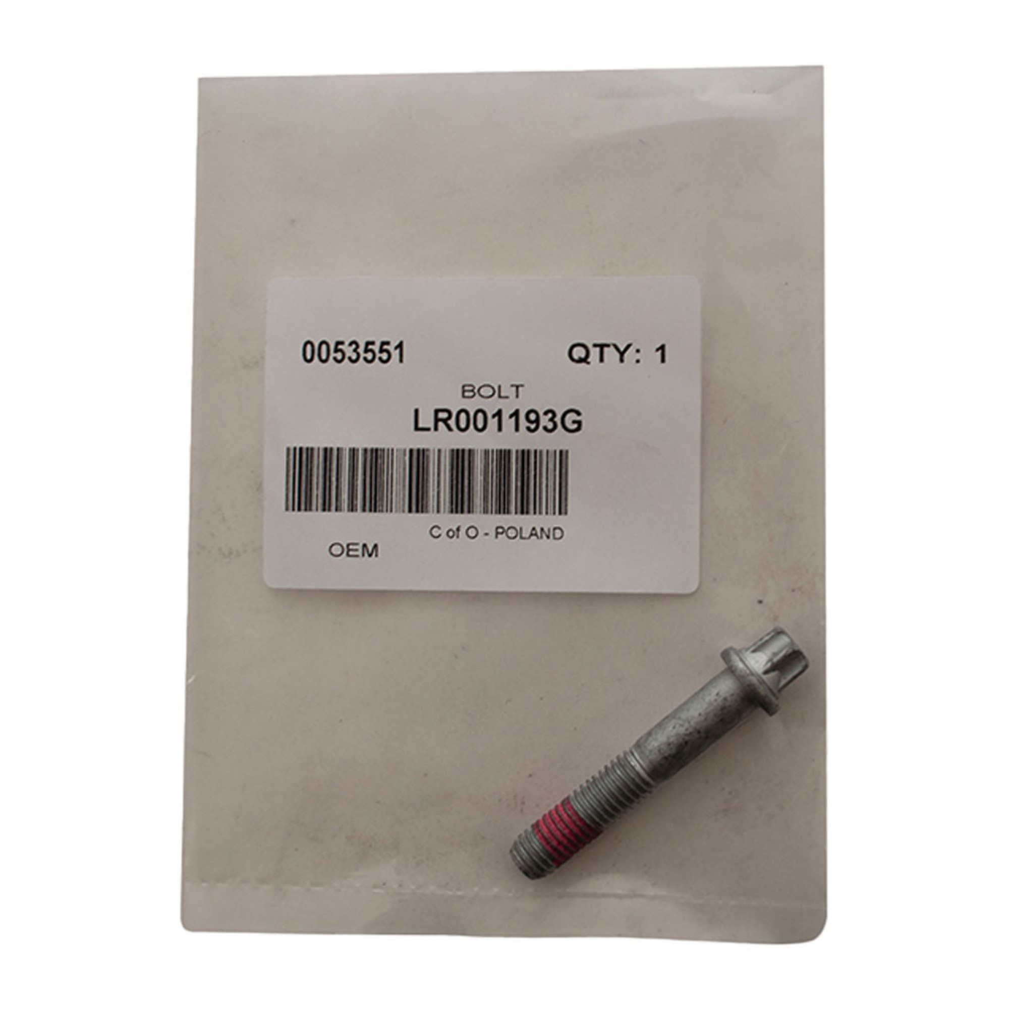 LR001193G - OEM Propshaft Bolt M8 x45mm Flange Type Connection