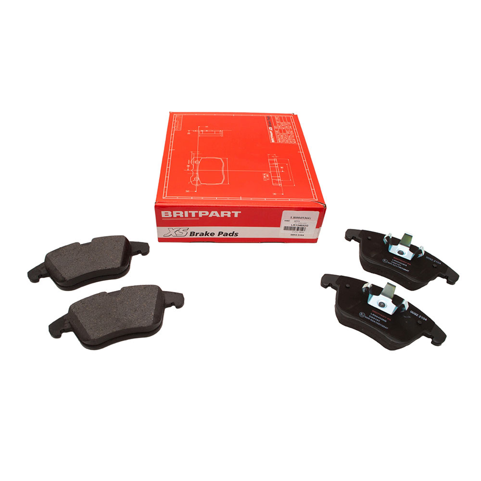 LR134692G - Britpart Xs Freelander 2 Brake Pads - with