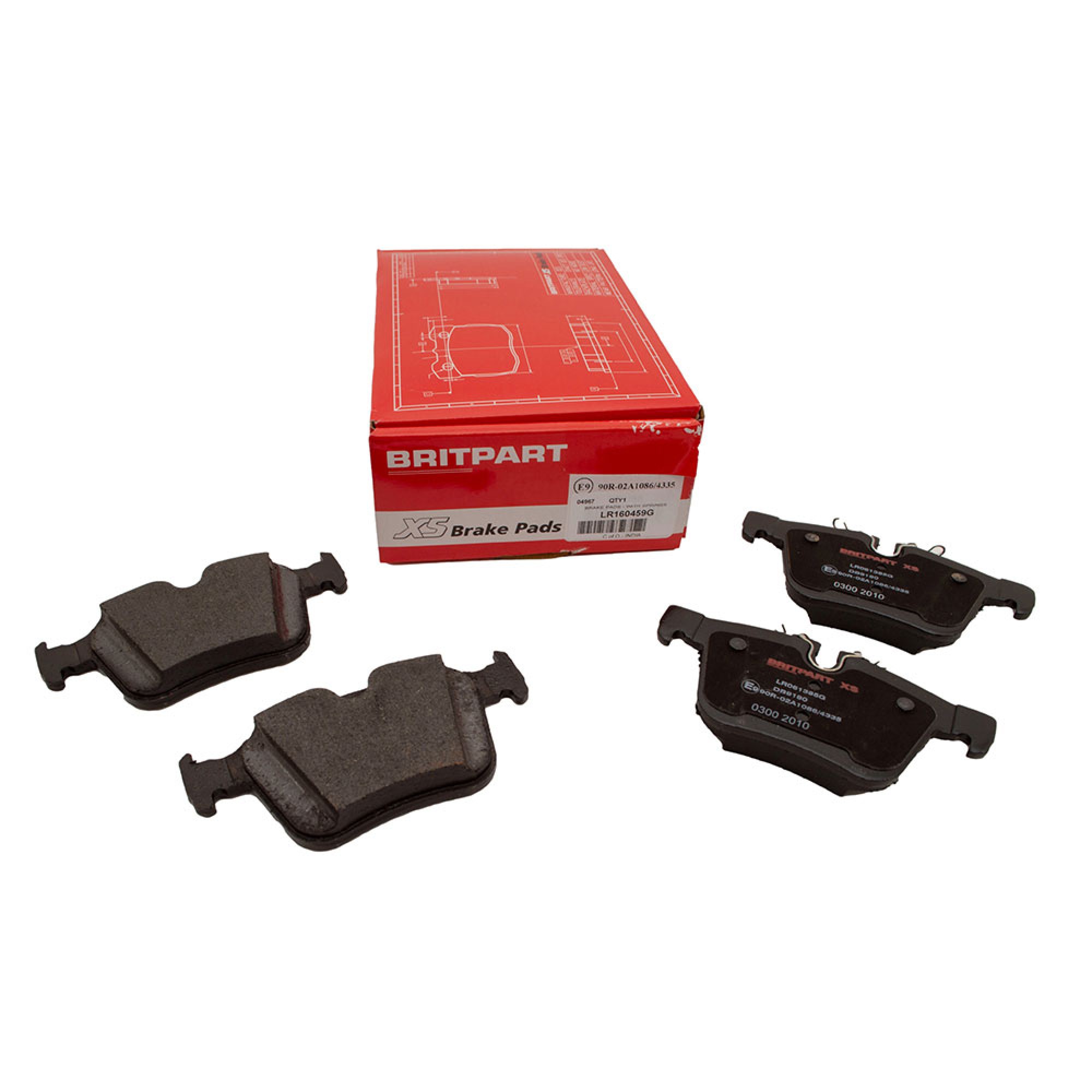 LR160459G - Britpart Xs Rear Brake Pads from Chassis JH769721