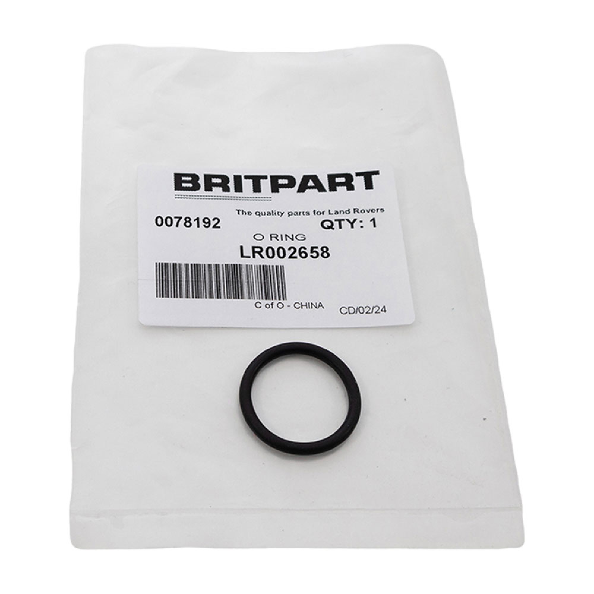 LR002658 - O Ring for Aircon Rad Discovery Sport
