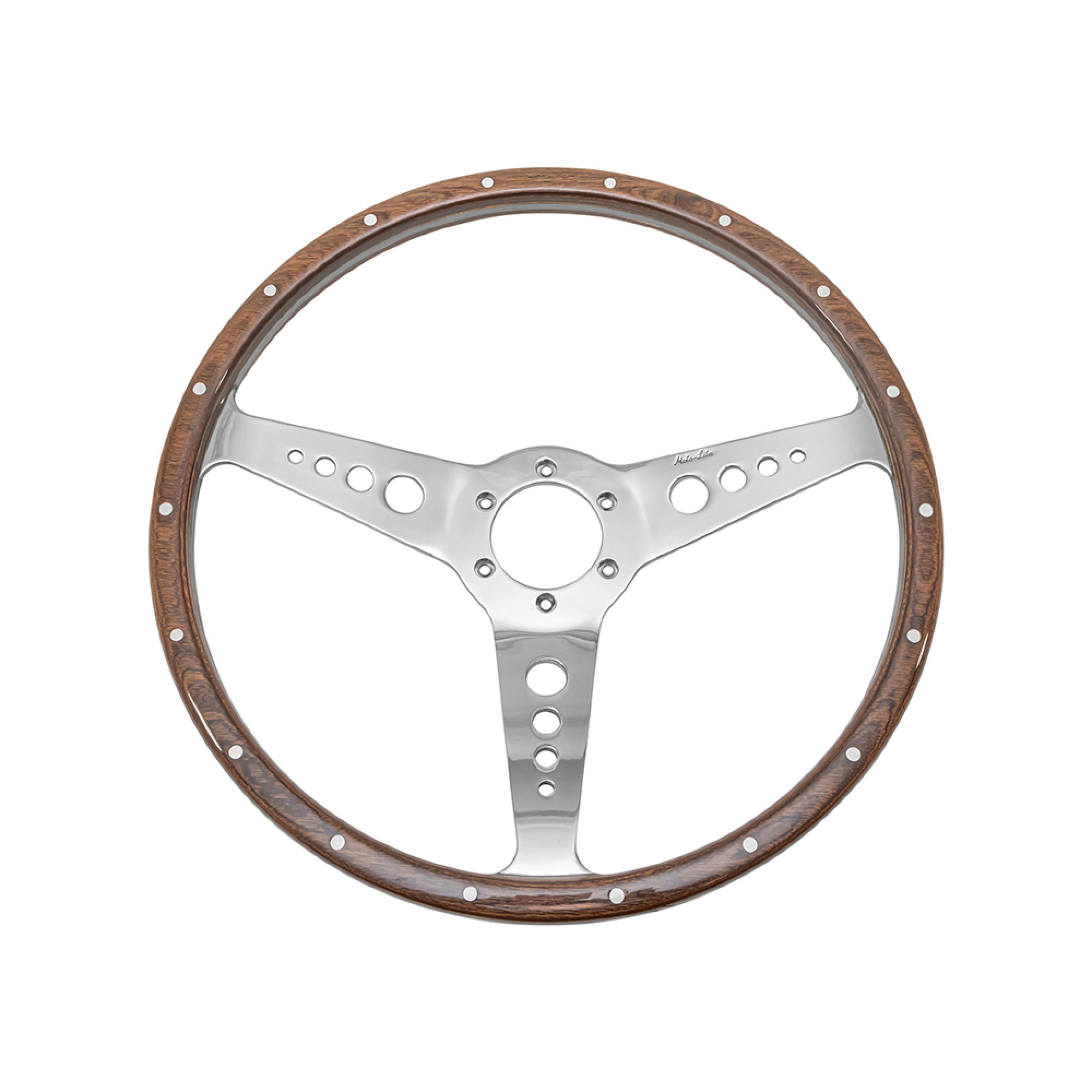 DA5261 - Moto Lita MK3 15" Wooden Dished Steering Wheel Mid Brown