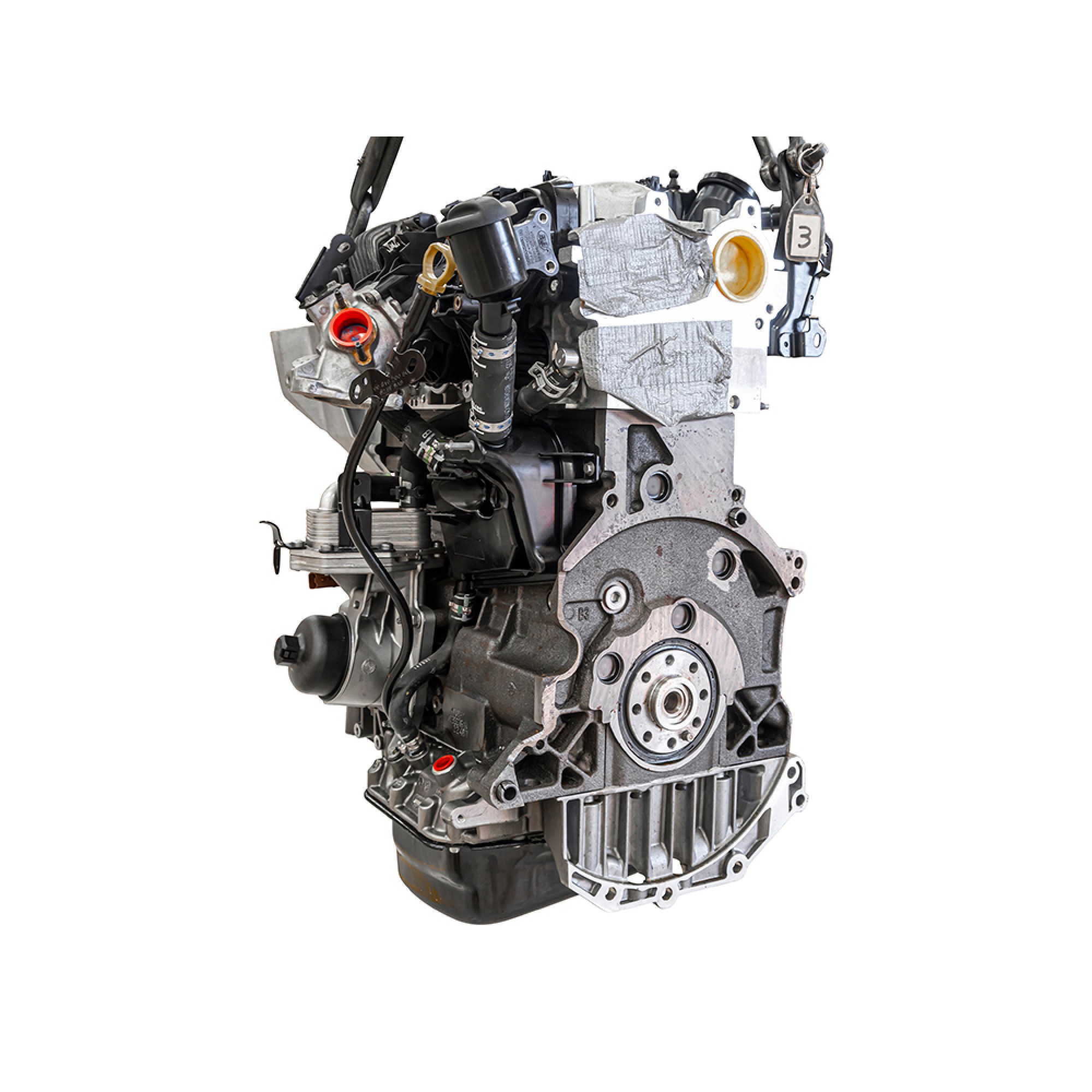 OEM Service Full Engine Stripped 2.2L 16V Diesel to AH999999 Includes Oil Cooler and Filter Assembly, Sensors and Glow Plugs
