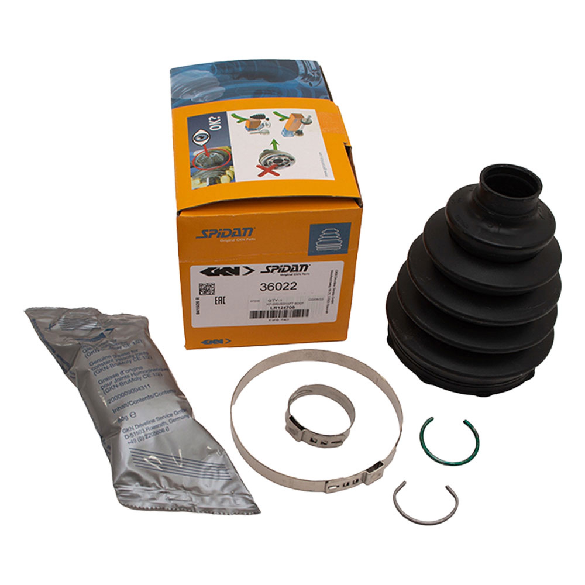 LR124708 - Front Outer Drive Shaft Boot Kit