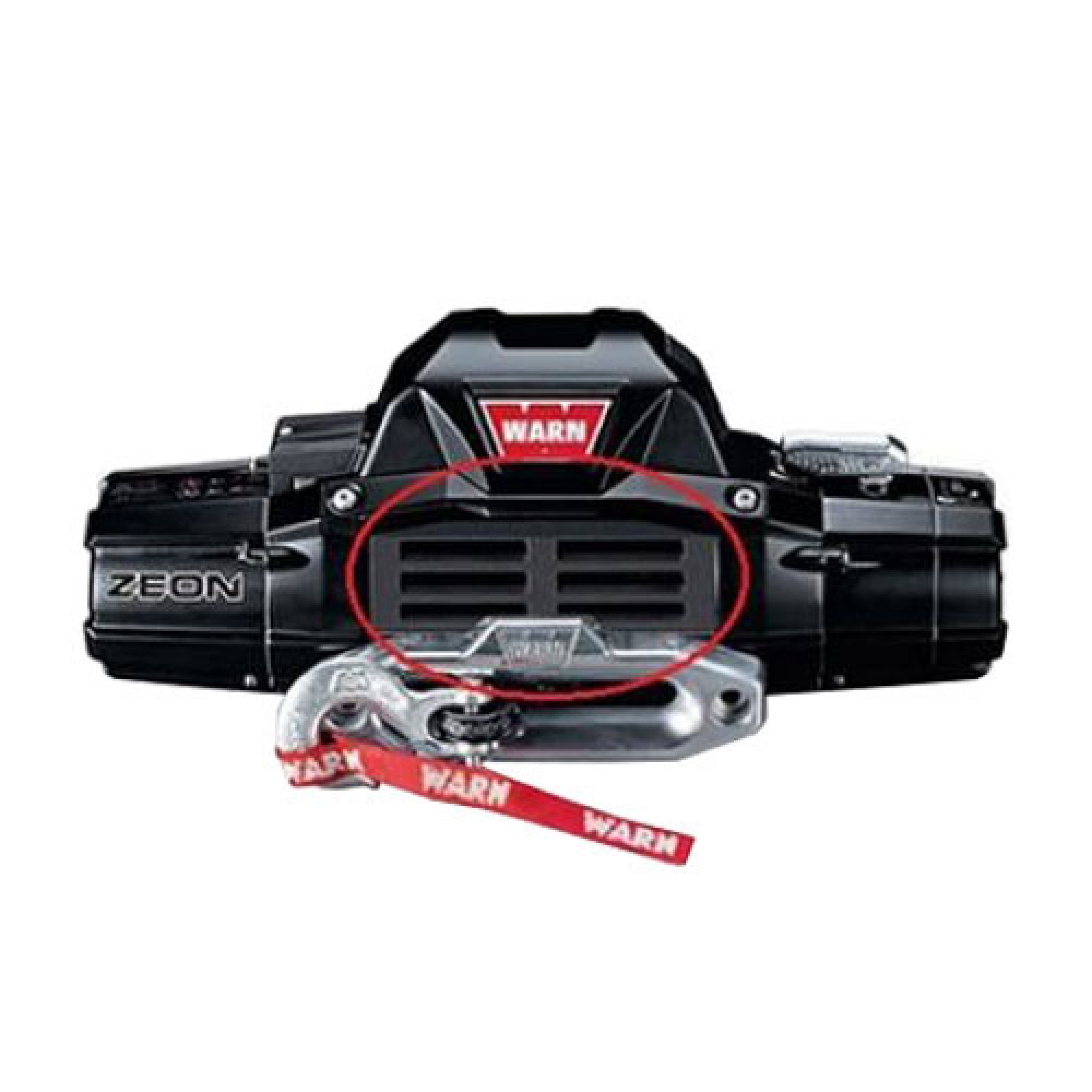 87555 - Warn Zeon Winch Rope Cover - Slotted