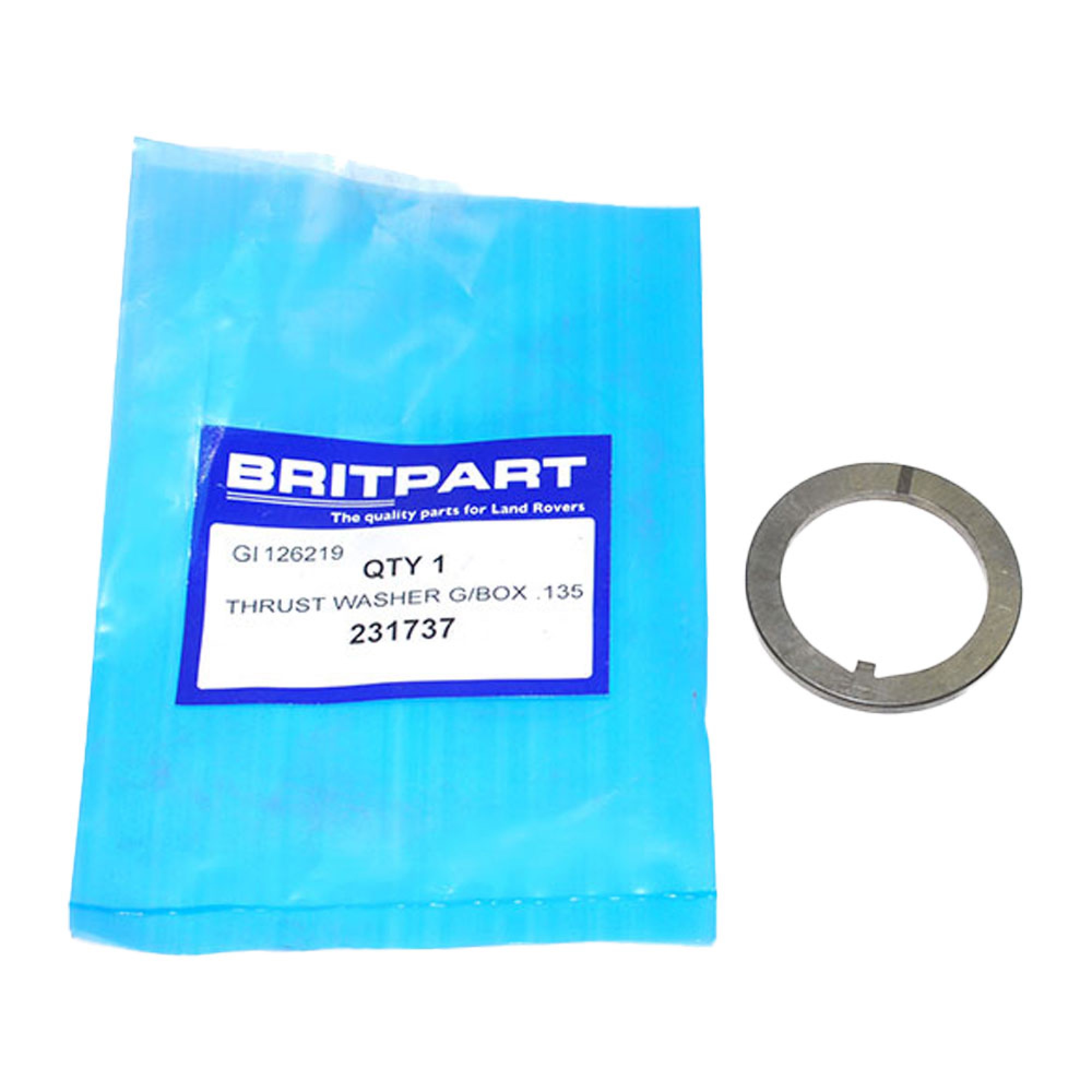 231737 - Thrust Washer for 3RD Gear 135 Inch .