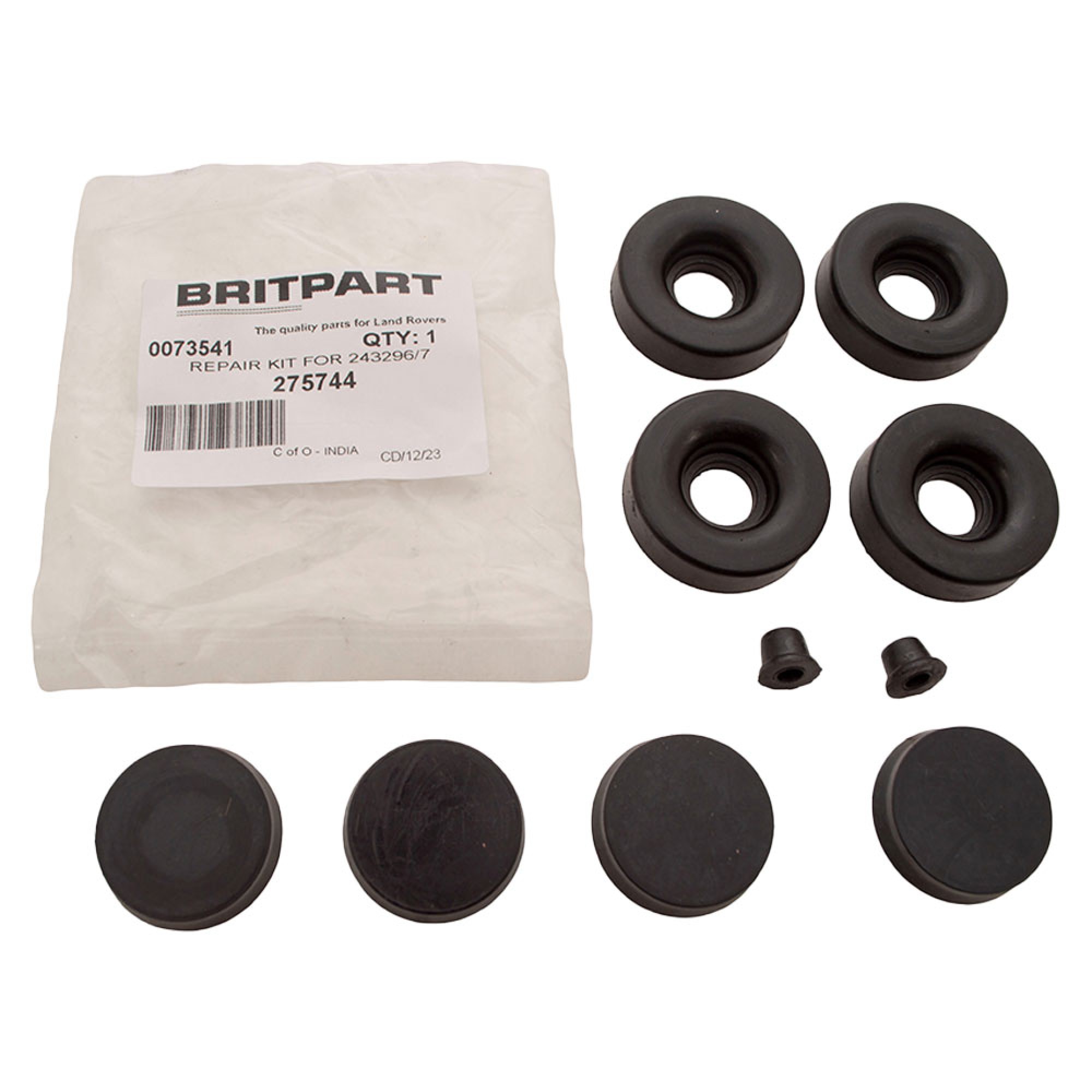 275744 - Wheel Cylinder Repair Kit 10 Inch Front Or 11 Inch Rear (Axle Set) 1950 Onwards