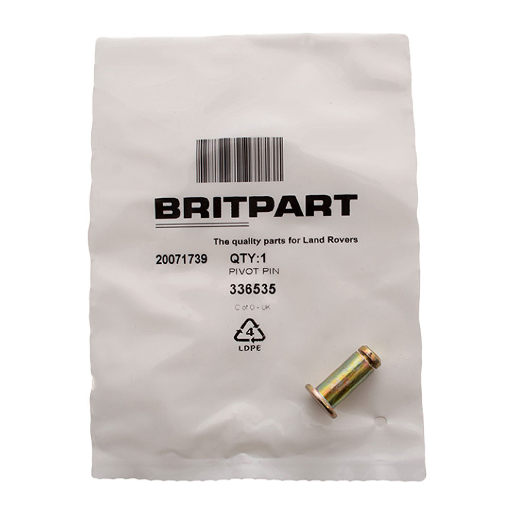 336535 - Pin for Bonnet Stay At Bonnet End Series 2A/3 and 90/110