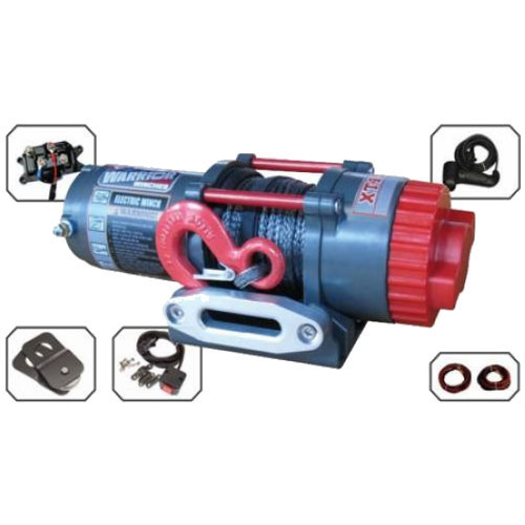C4500XT - Warrior Ninja C4500XT 12V Electric Winch 4500LB Capacity with Steel Cable