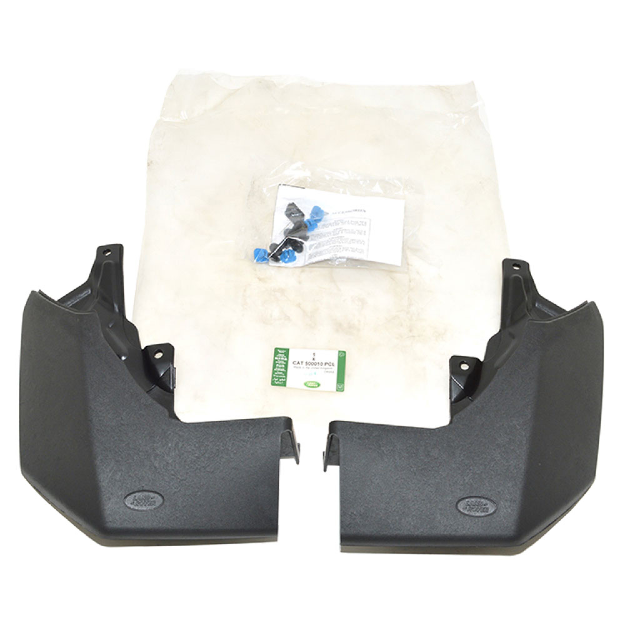 CAT500010PCLGEN - Genuine Kit Mudflap Rear Discovery 3 and 4 Oe Note Not Suitable for Painted Rear Bumpers on Discovery 4