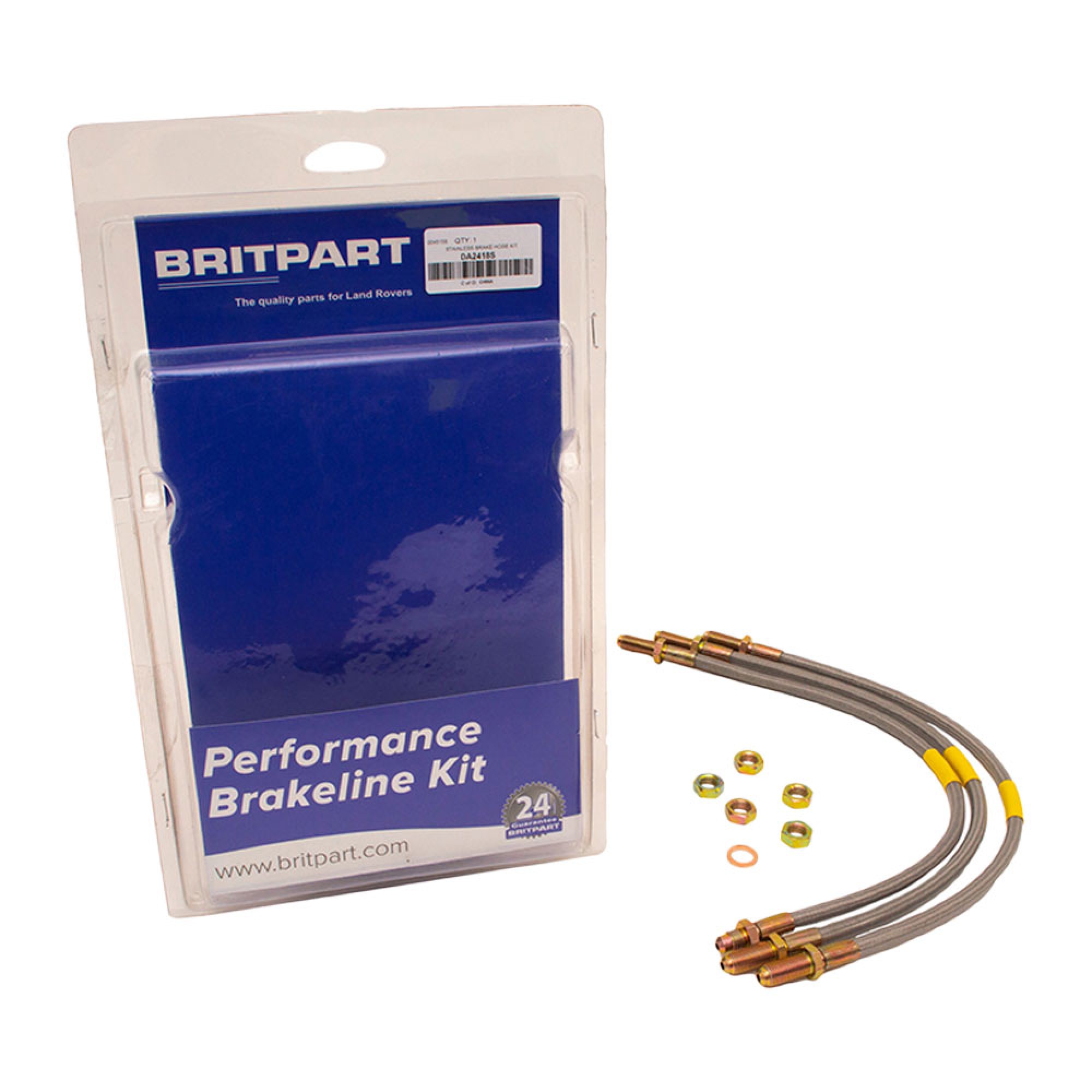 DA2418S - Stainless Flexi Brake Hose Kit Imperial 1972-1979 SWB