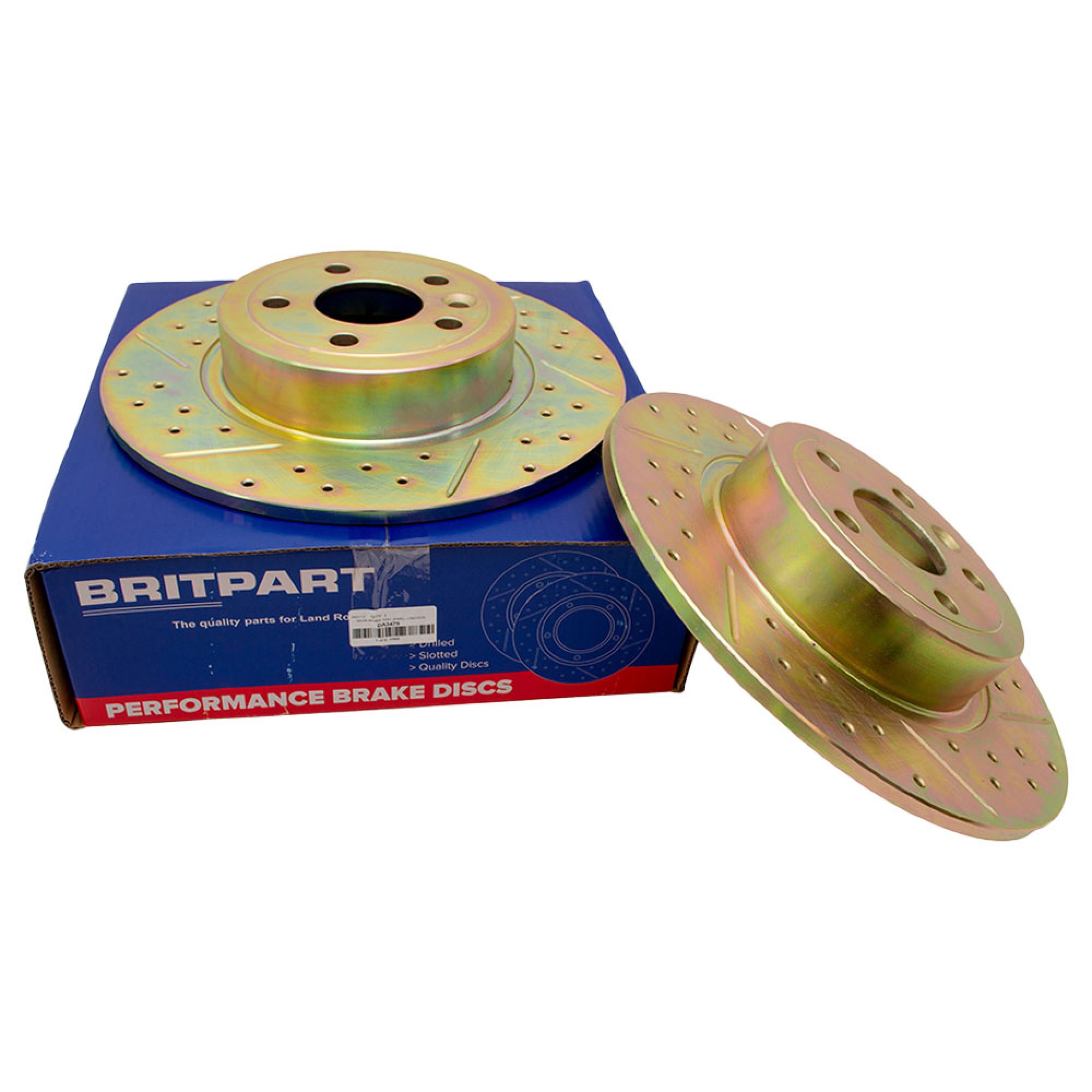 DA3479 - Britpart Performance Rear Brake Discs (Pair) Range Rover Evoque (2012-2018)