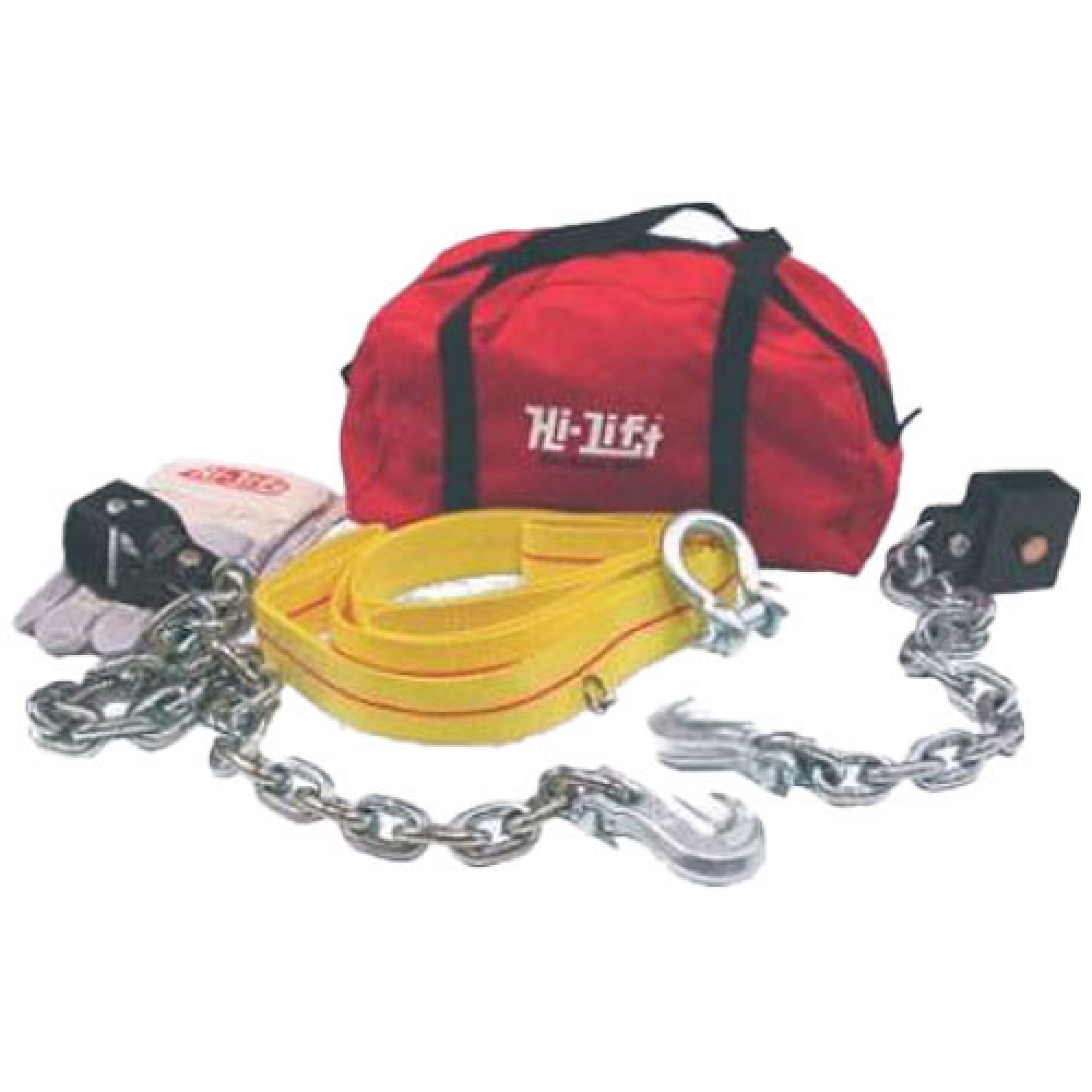 DA4354 - Hi Lift Off Road Kit Includes Tensioner Tree Strop D Ring Gloves and Gear Bag