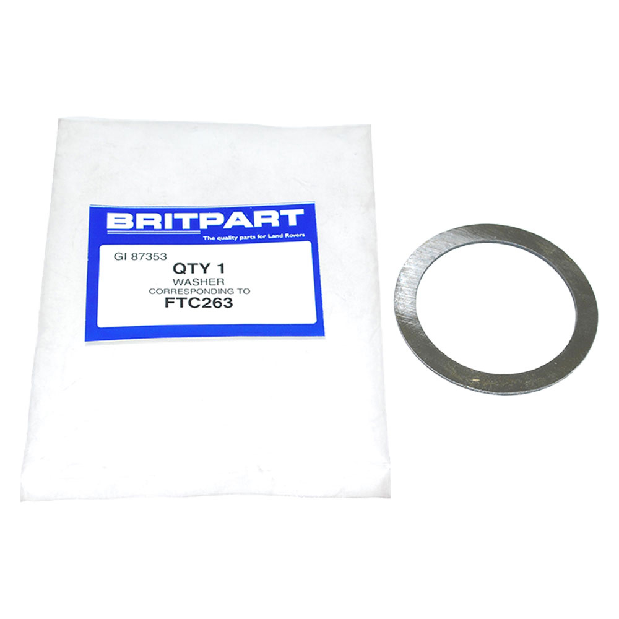 FTC263 - Shim for Layshaft 1.39mm from Suffix F. LT77