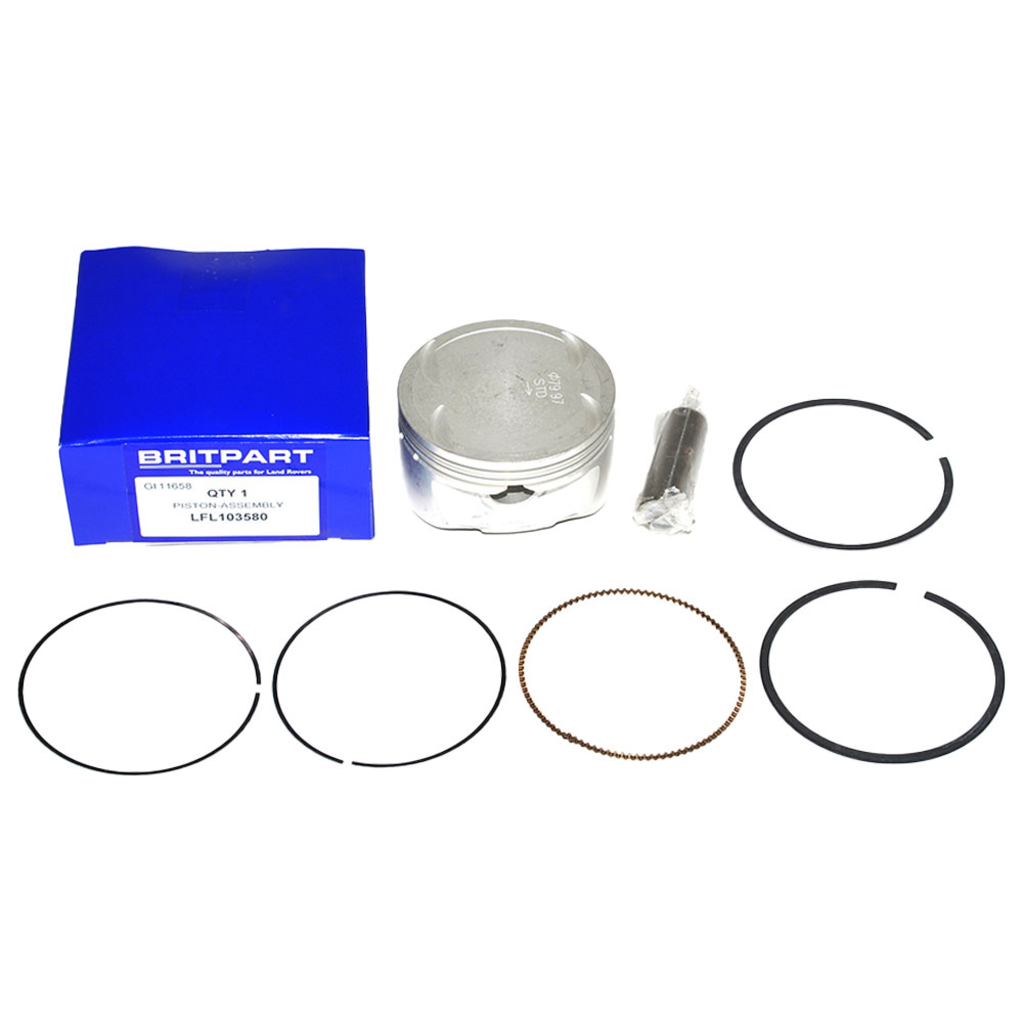 LFL103580 - Piston Assembly with Rings