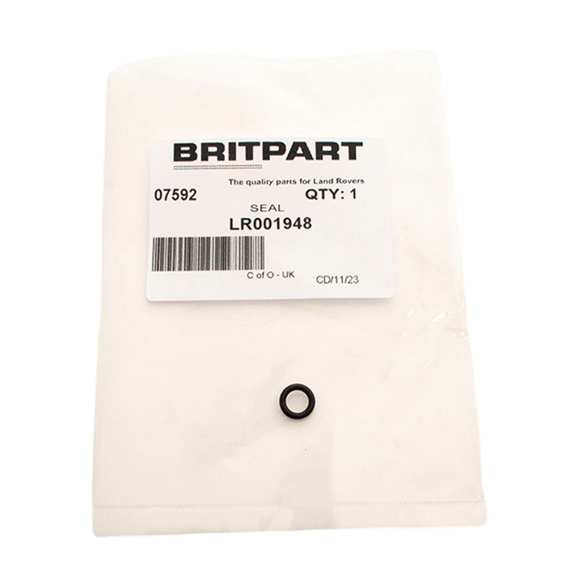 LR001948 - Clutch Master Cyliner O Ring Seal 6.07 x 1.78