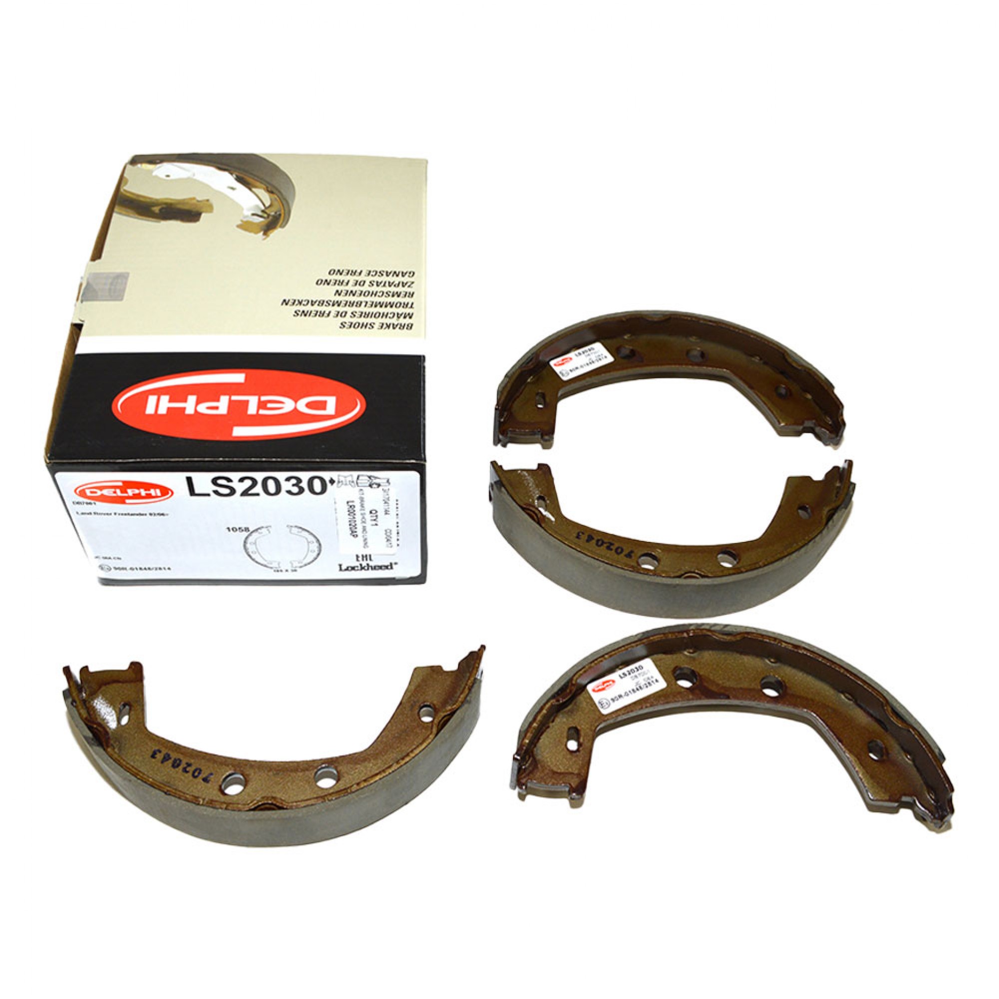 LR001020AP - Delphi Handbrake Shoes Axle Set Freelander 2 to CH999999